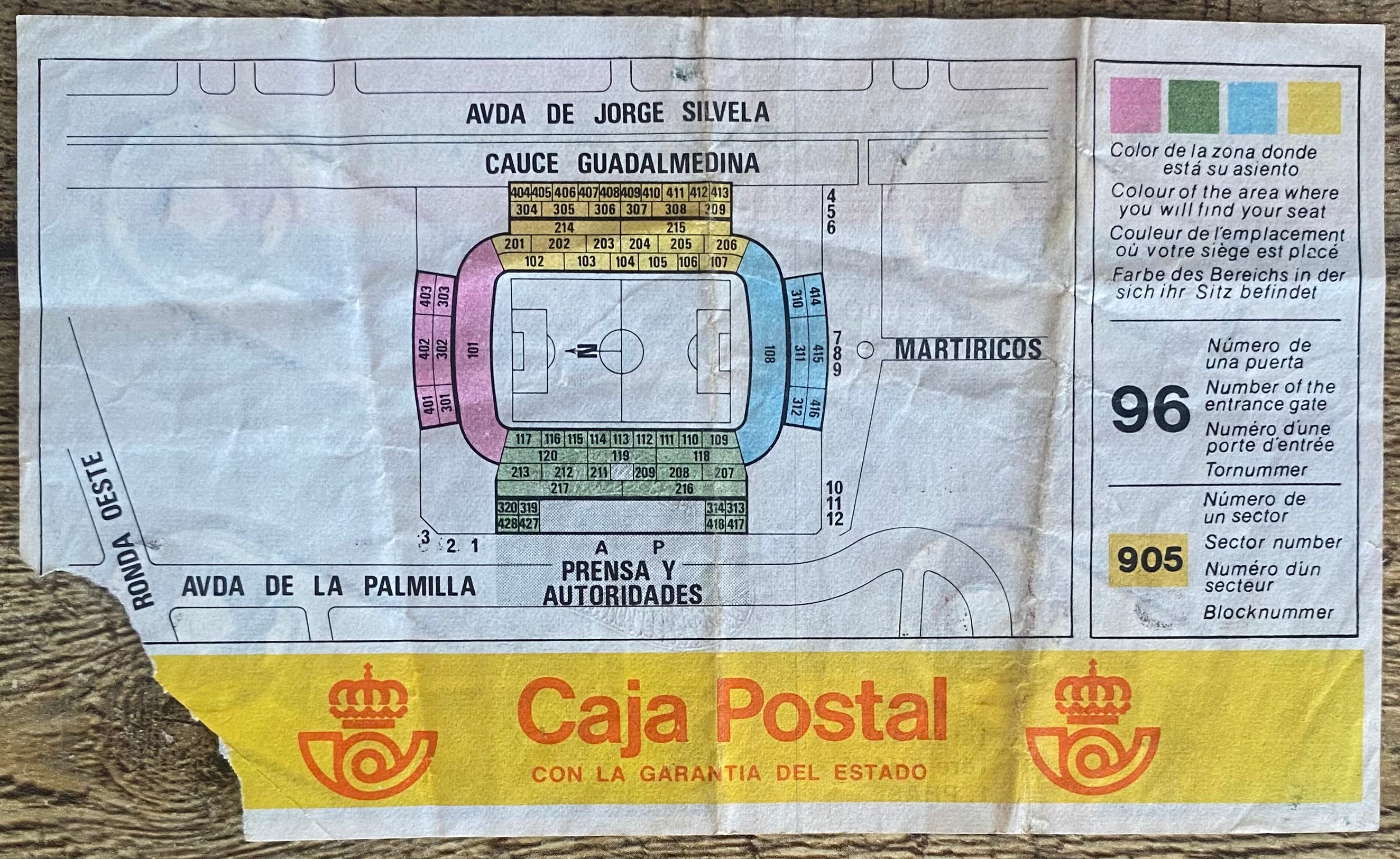 1982 ORIGINAL WORLD CUP 1ST ROUND TICKET SCOTLAND V NEW ZEALAND @ MALAGA
