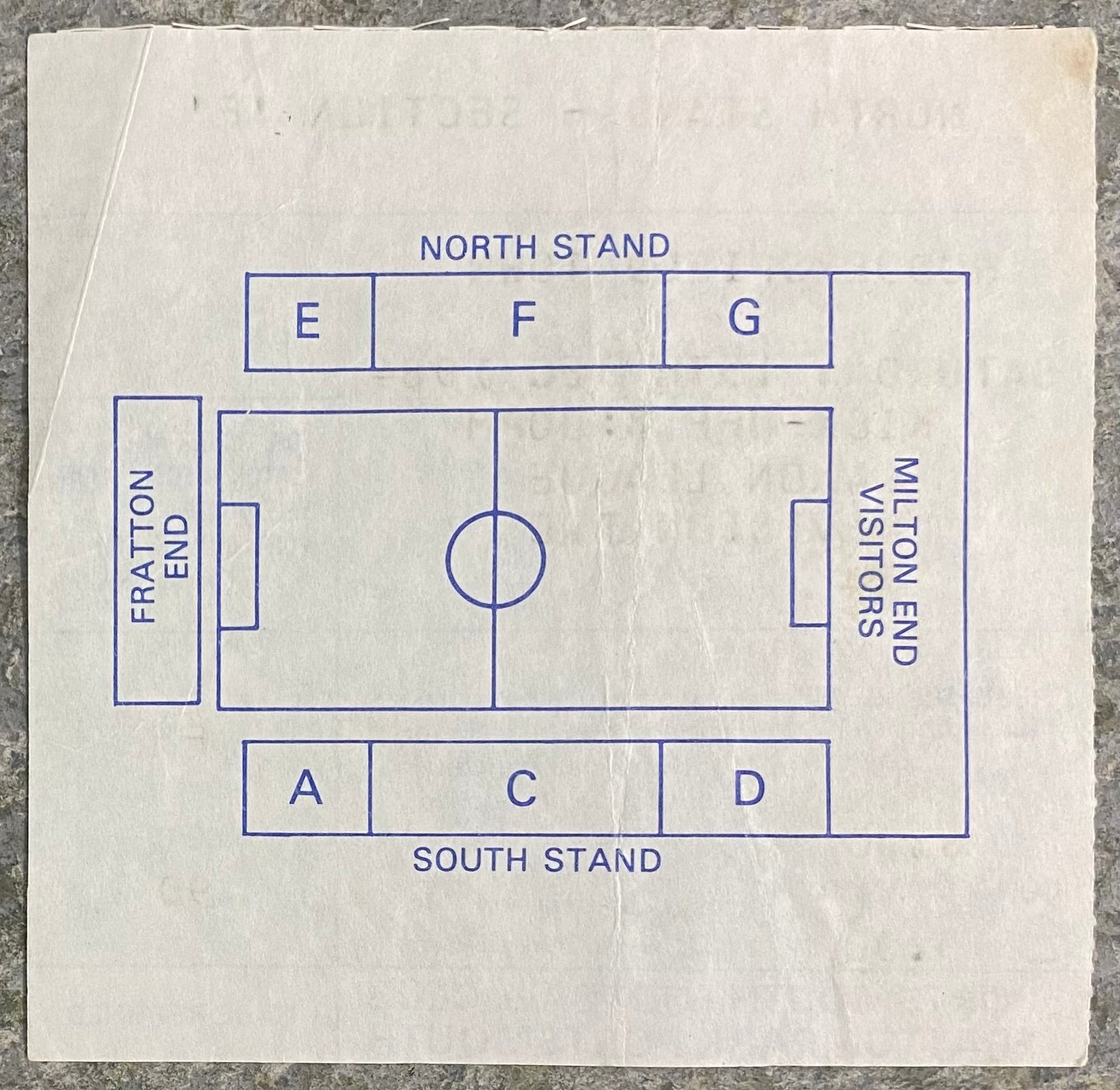 1985/86 ORIGINAL DIVISION 2 TICKET PORTSMOUTH V HUDDERSFIELD TOWN