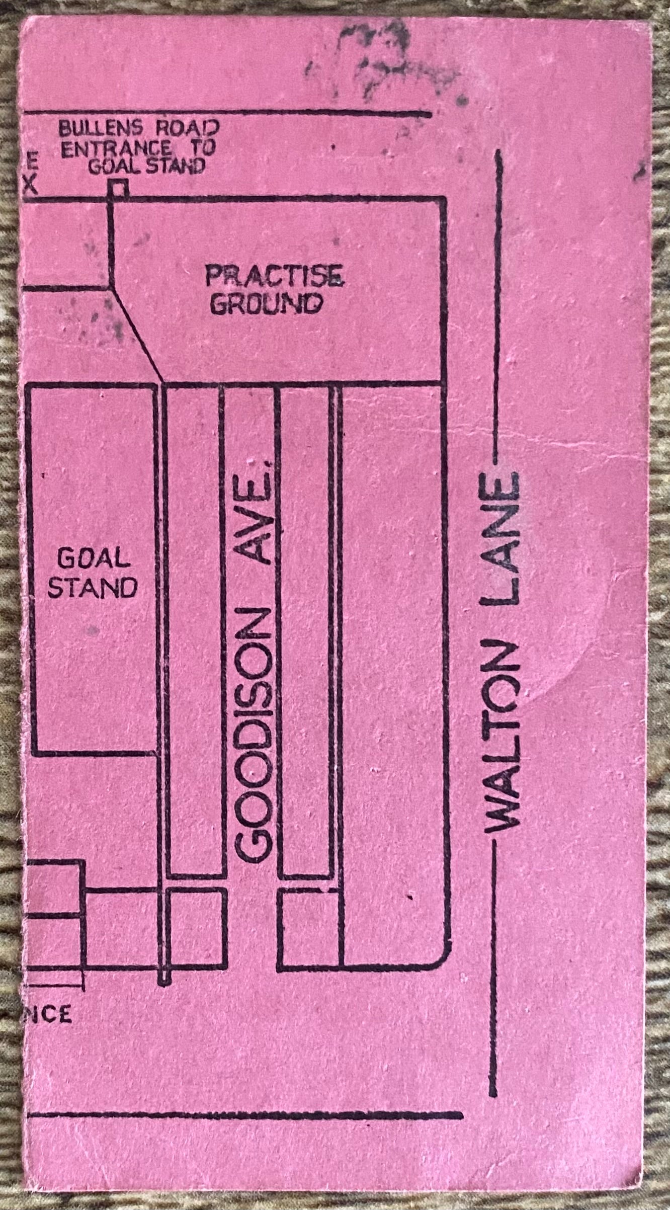 1968/69 ORIGINAL FA CUP 4TH ROUND TICKET EVERTON V COVENTRY CITY