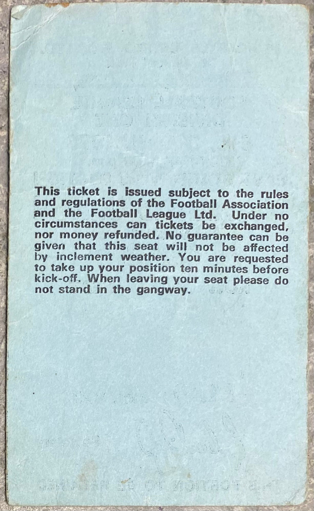 1975/76 ORIGINAL DIVISION 1 TICKET NEWCASTLE UNITED V QUEENS PARK RANGERS