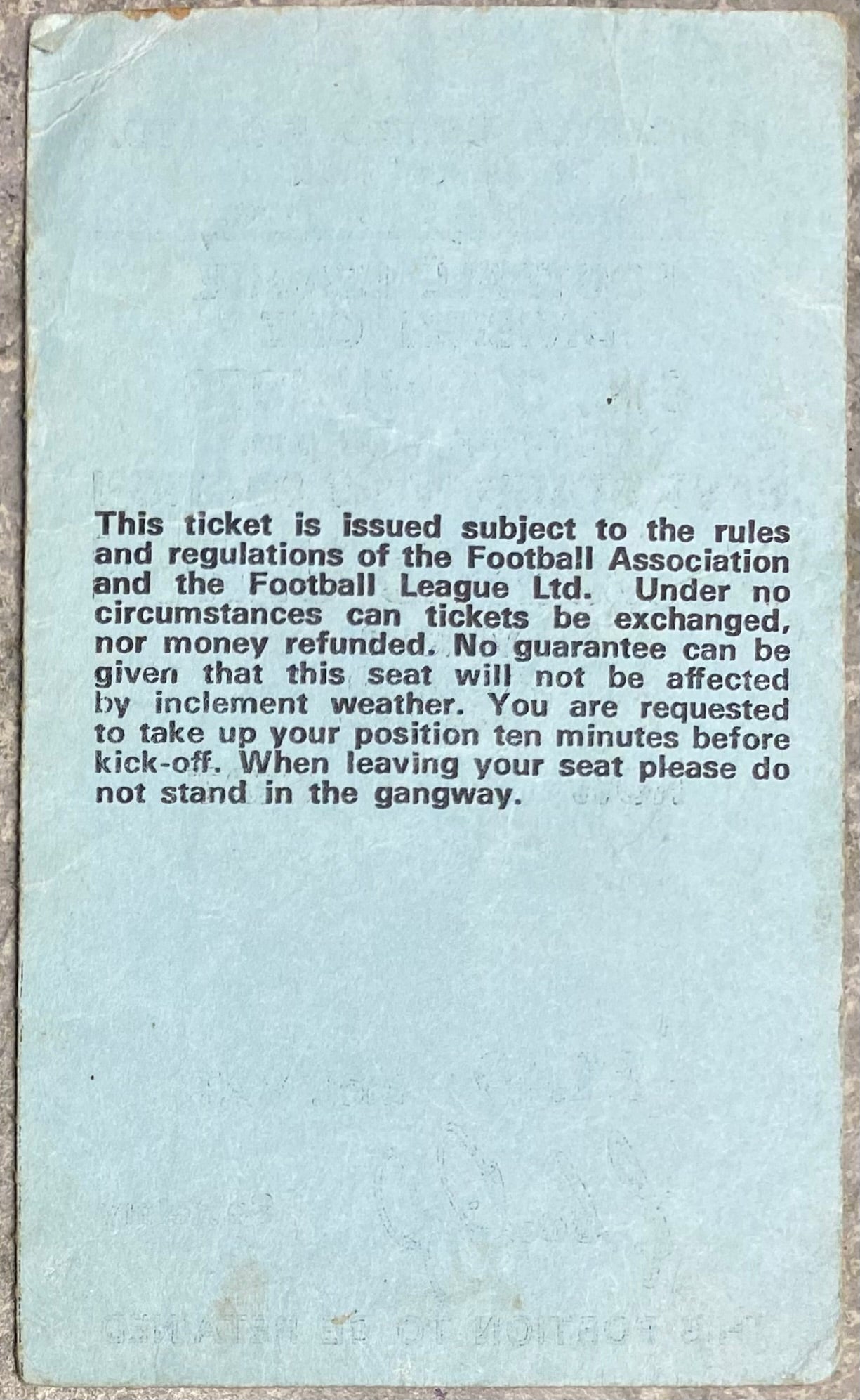 1975/76 ORIGINAL DIVISION 1 TICKET NEWCASTLE UNITED V QUEENS PARK RANGERS