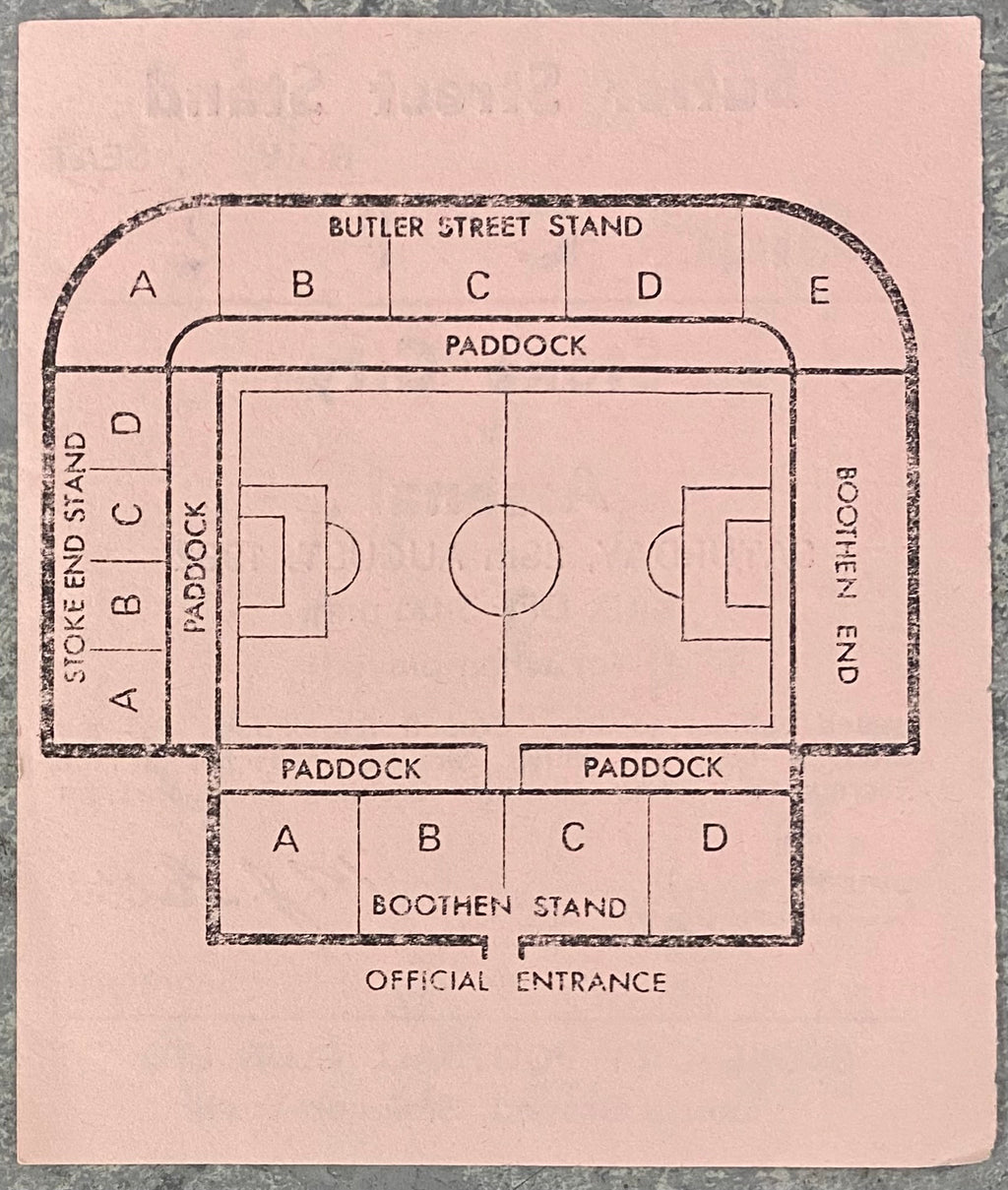 1982/83 ORIGINAL DIVISION ONE TICKET STOKE CITY V ARSENAL