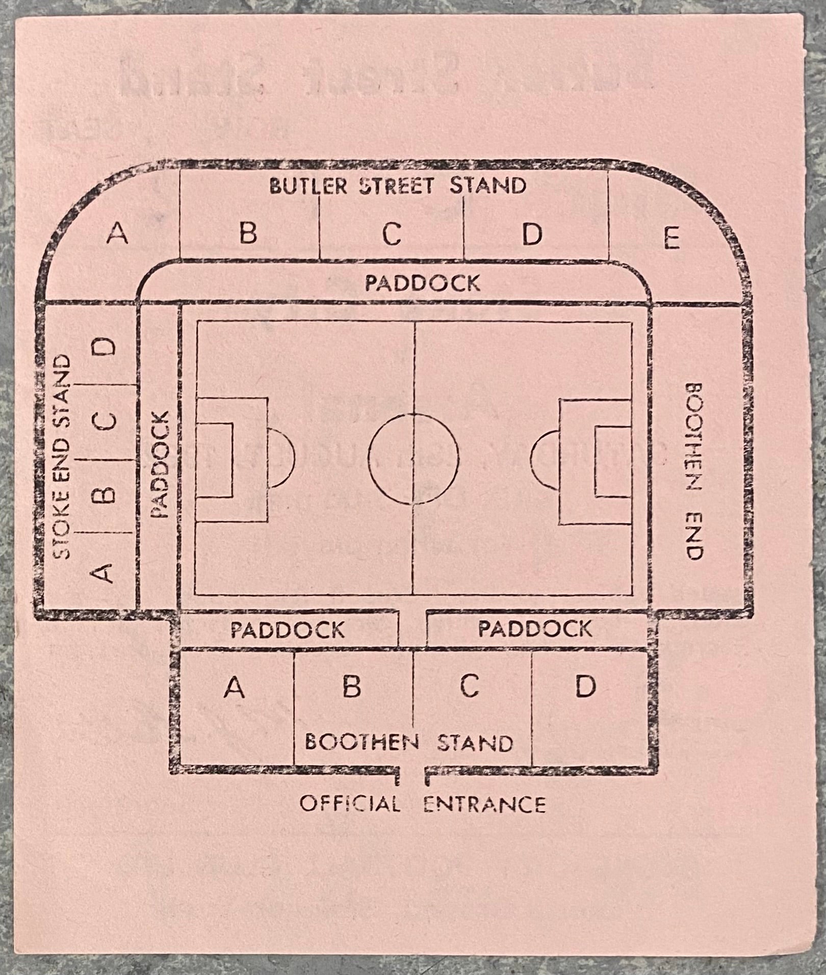 1982/83 ORIGINAL DIVISION ONE TICKET STOKE CITY V ARSENAL