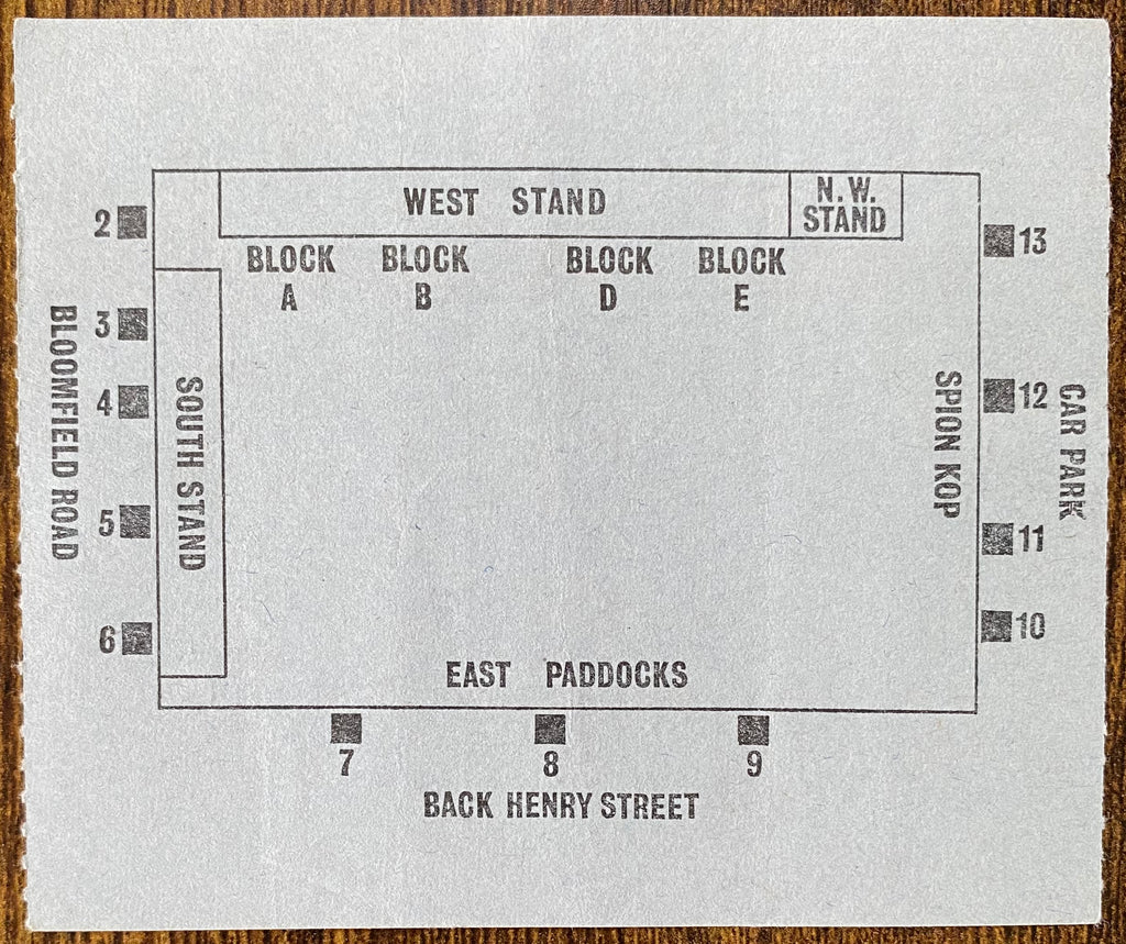 1975/76 ORIGINAL DIVISION 2 TICKET BLACKPOOL V SUNDERLAND