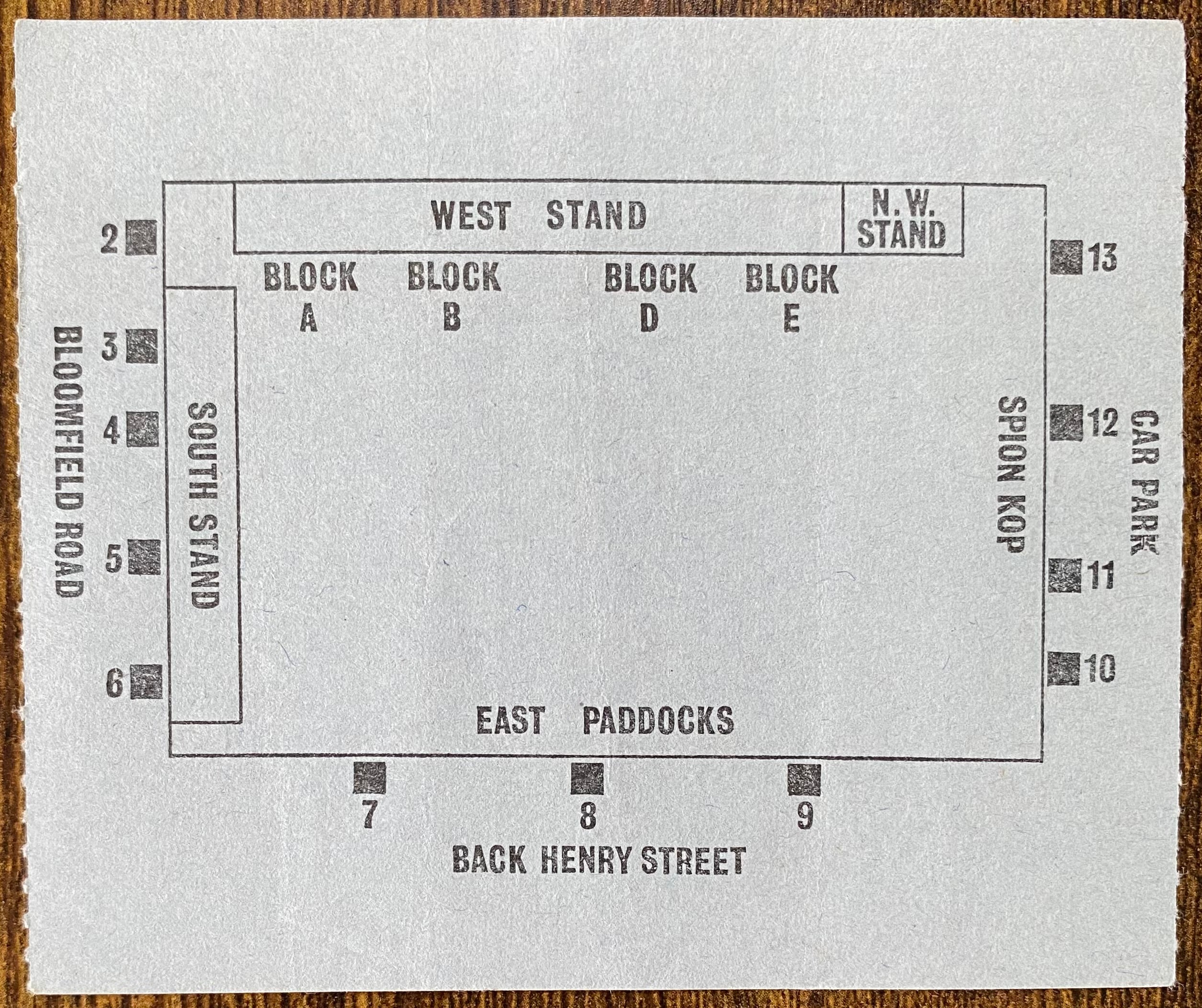 1975/76 ORIGINAL DIVISION 2 TICKET BLACKPOOL V SUNDERLAND