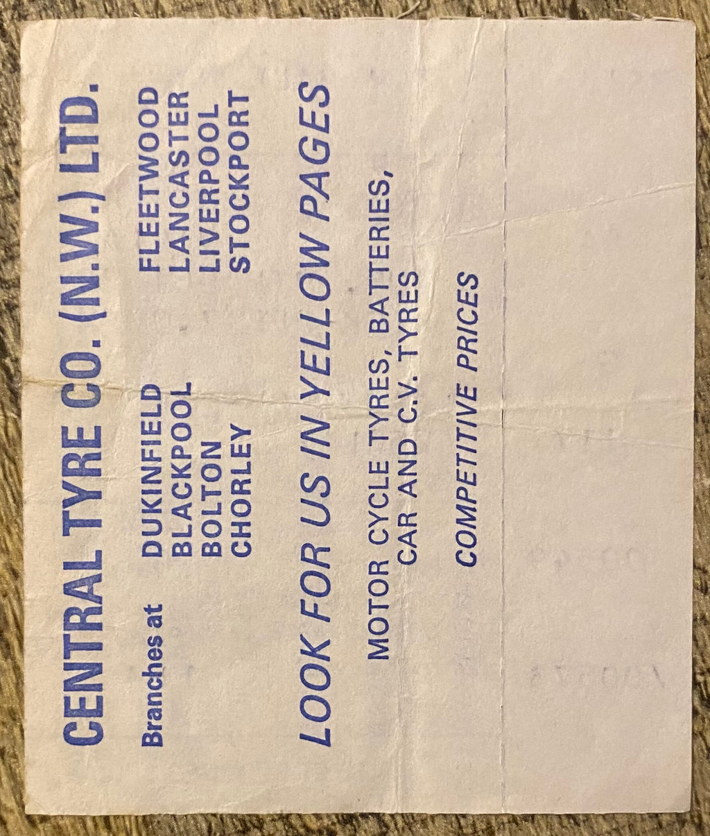 1979/80 ORIGINAL LEAGUE CUP 3RD ROUND REPLAY TICKET EVERTON V ASTON VILLA