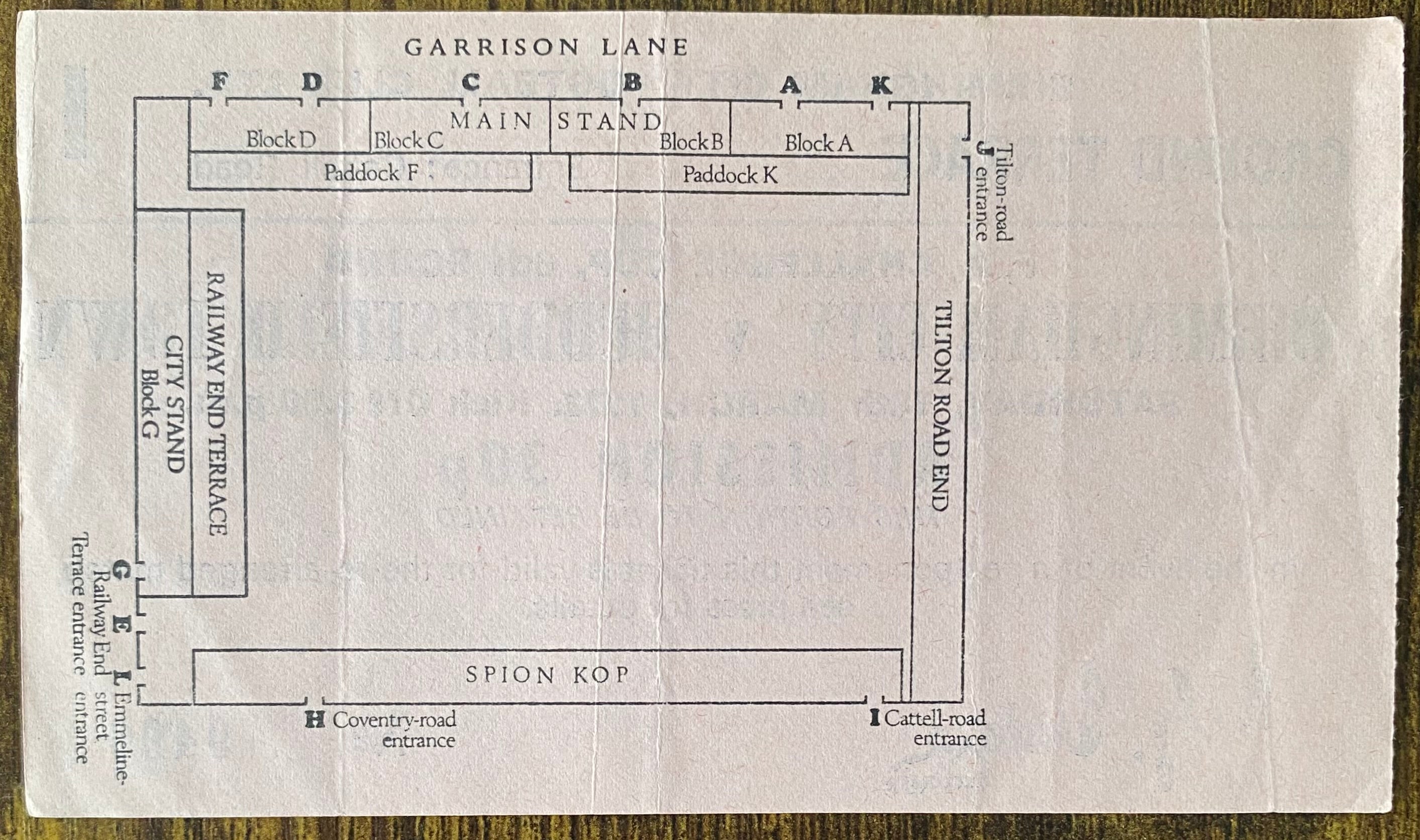 1971/72 ORIGINAL FA CUP 6TH ROUND TICKET BIRMINGHAM CITY V HUDDERSFIELD TOWN