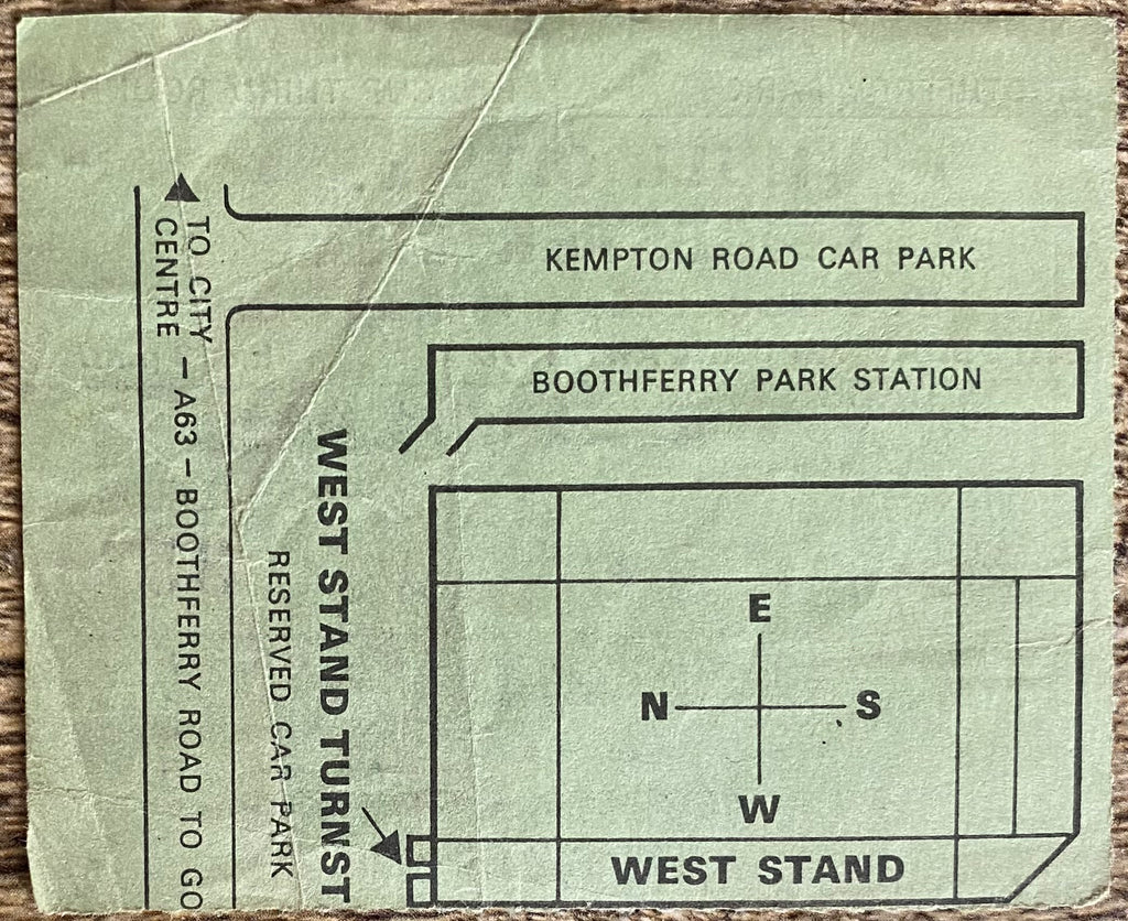 1977/78 ORIGINAL FA CUP 3RD ROUND TICKET HULL CITY V LEICESTER CITY