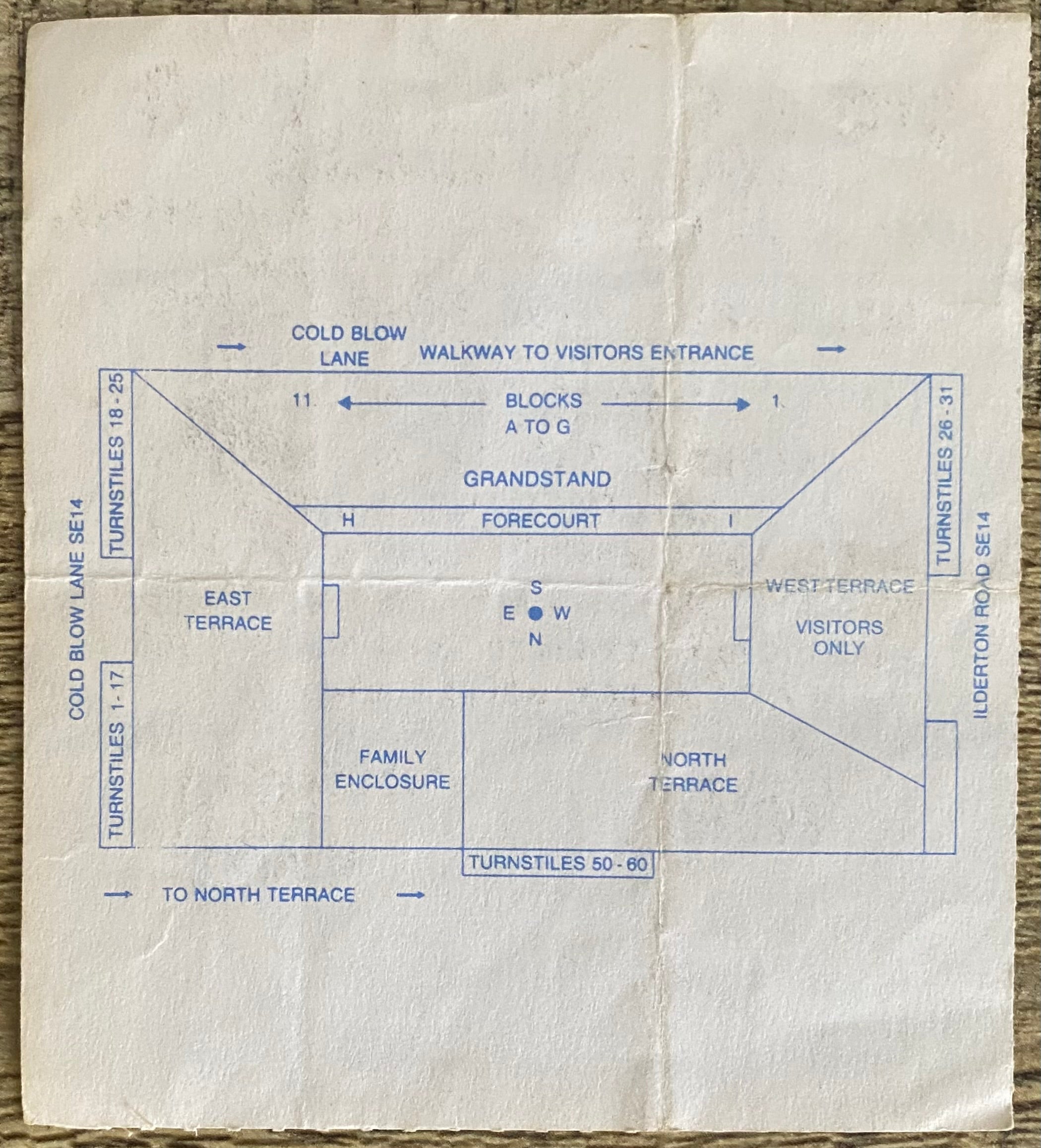 1992/93 ORIGINAL DIVISION 1 TICKET MILLWALL V PORTSMOUTH