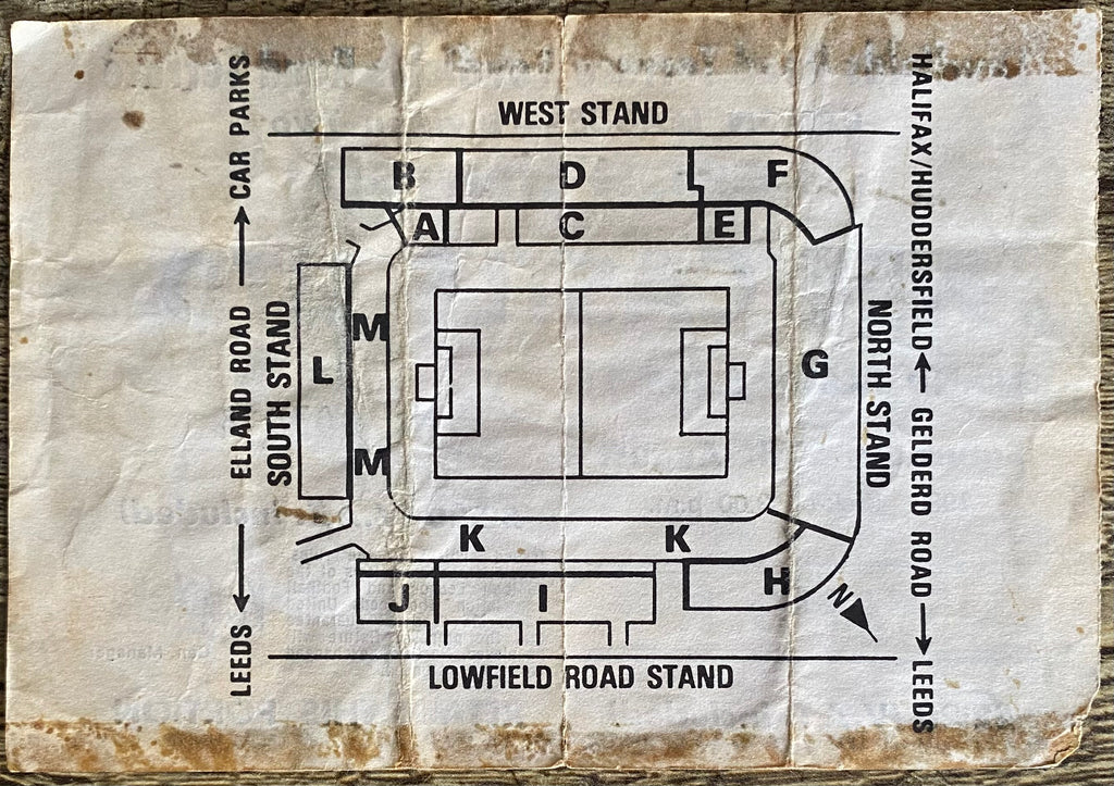 1983/84 ORIGINAL DIVISION 2 UNUSED TICKET LEEDS UNITED V NEWCASTLE UNITED