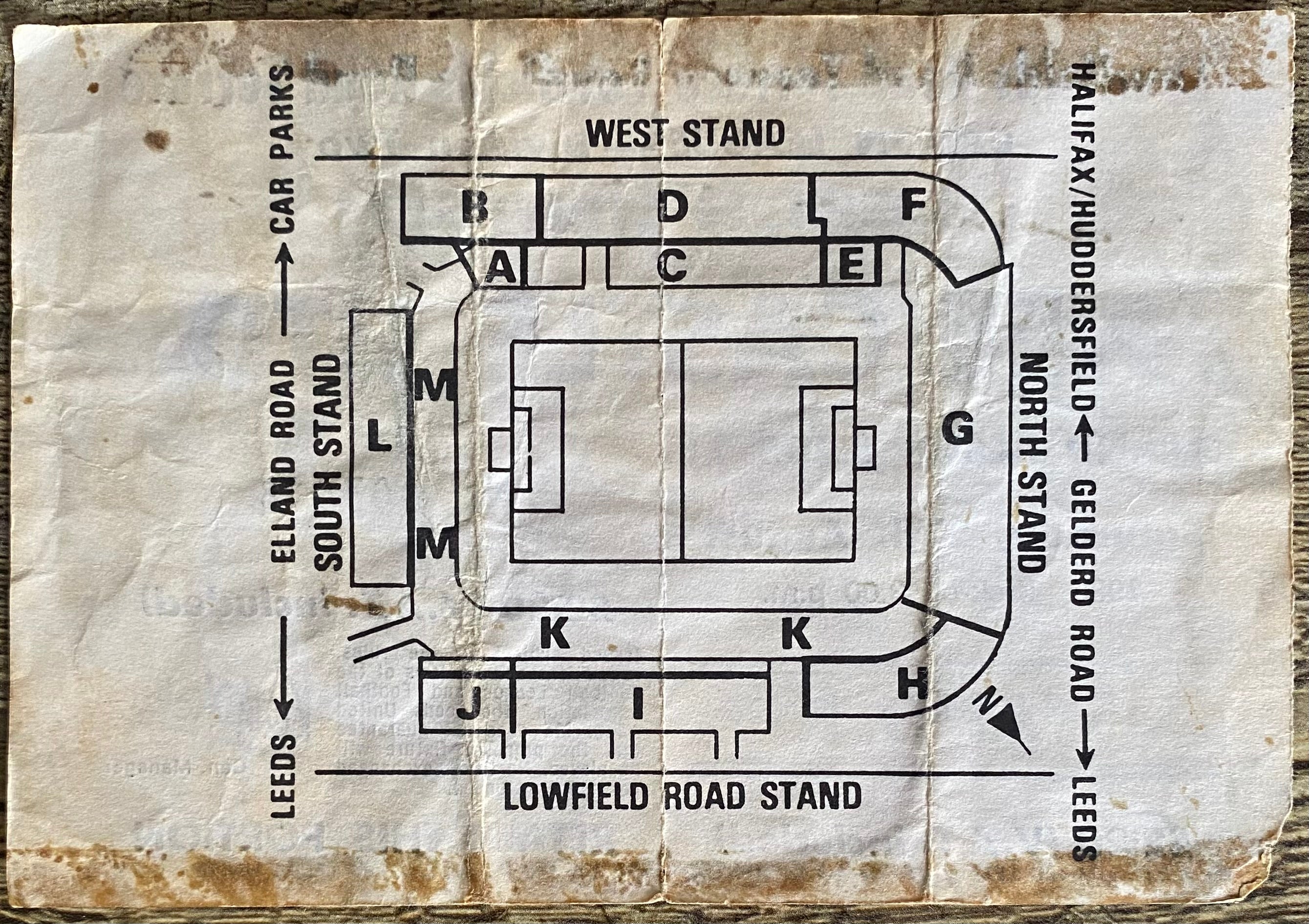 1983/84 ORIGINAL DIVISION 2 UNUSED TICKET LEEDS UNITED V NEWCASTLE UNITED