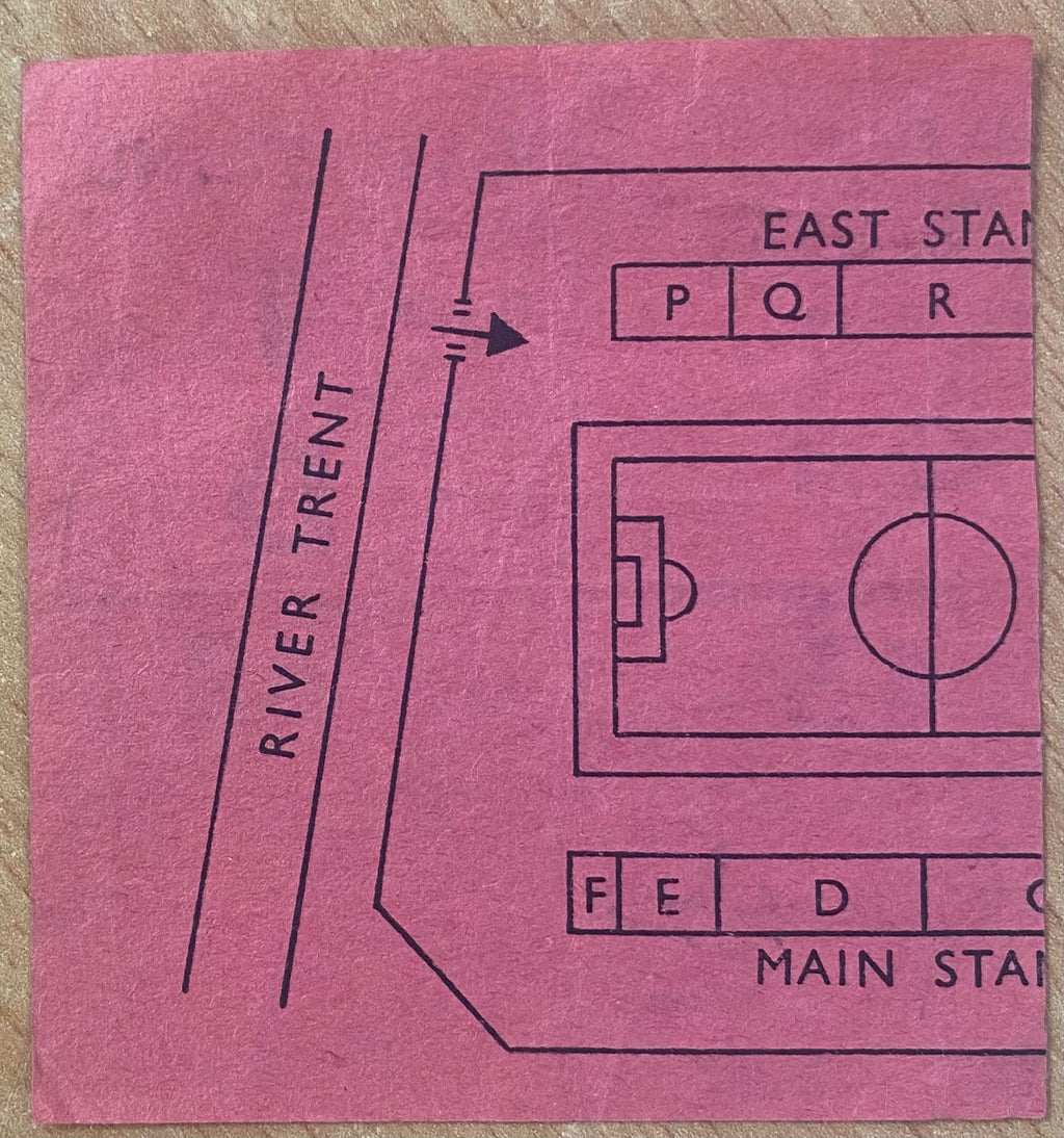 1969/70 ORIGINAL EUROPEAN FAIRS CUP 2ND ROUND 1ST LEG TICKET NOTTINGHAM FOREST V FC ZURICH