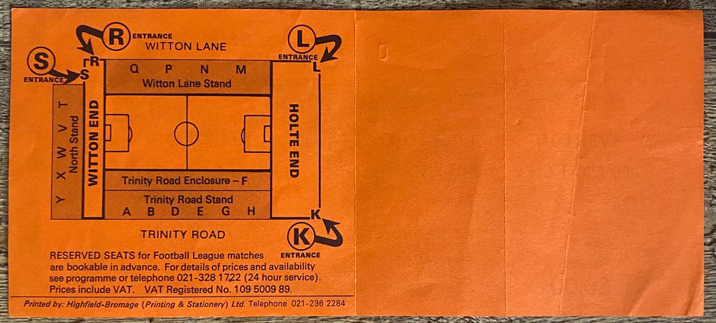 1989 ORIGINAL FA CUP SEMI FINAL UNISSUED TICKET EVERTON V NORWICH CITY