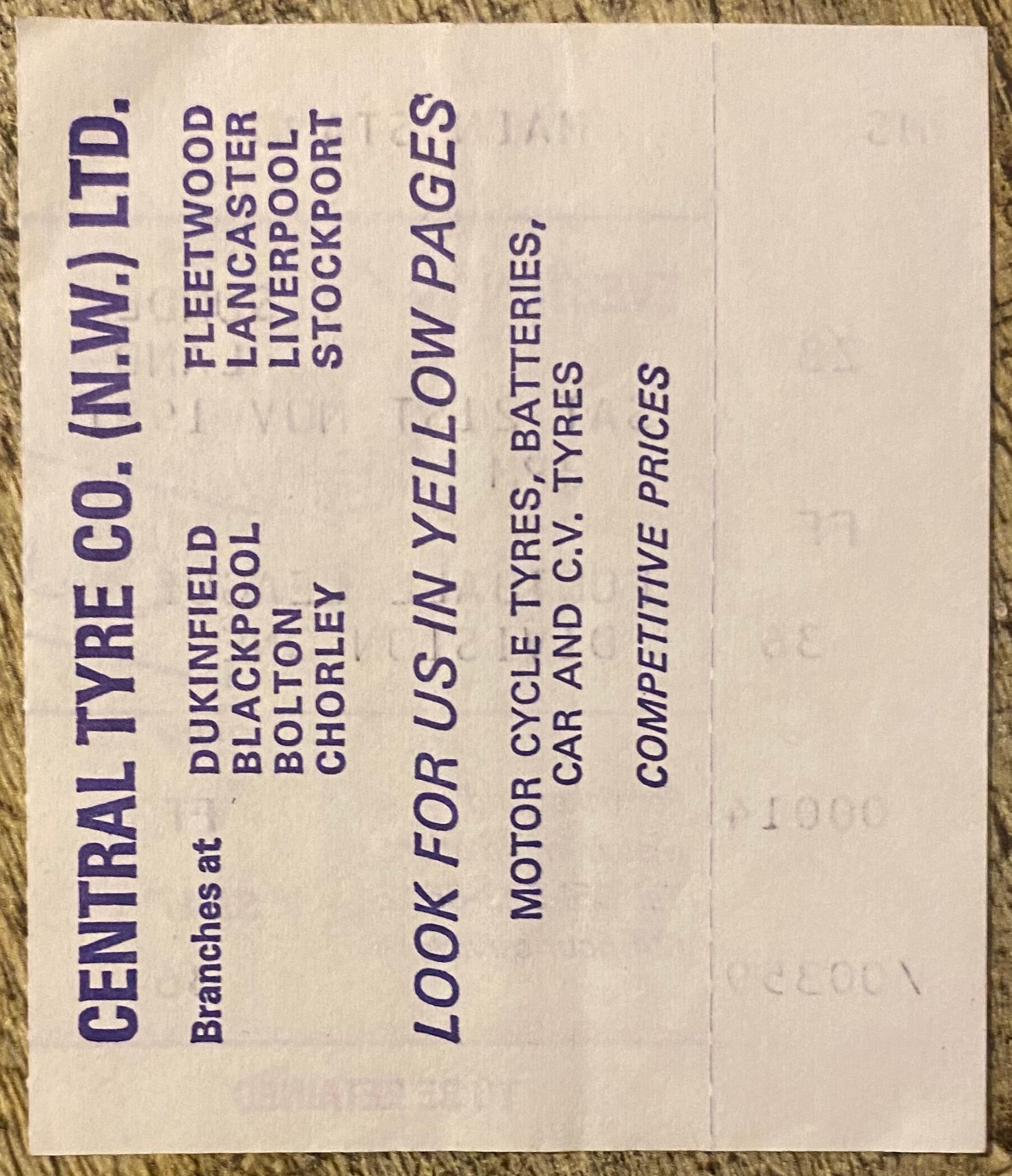 1981/82 ORIGINAL DIVISION ONE TICKET EVERTON V SUNDERLAND
