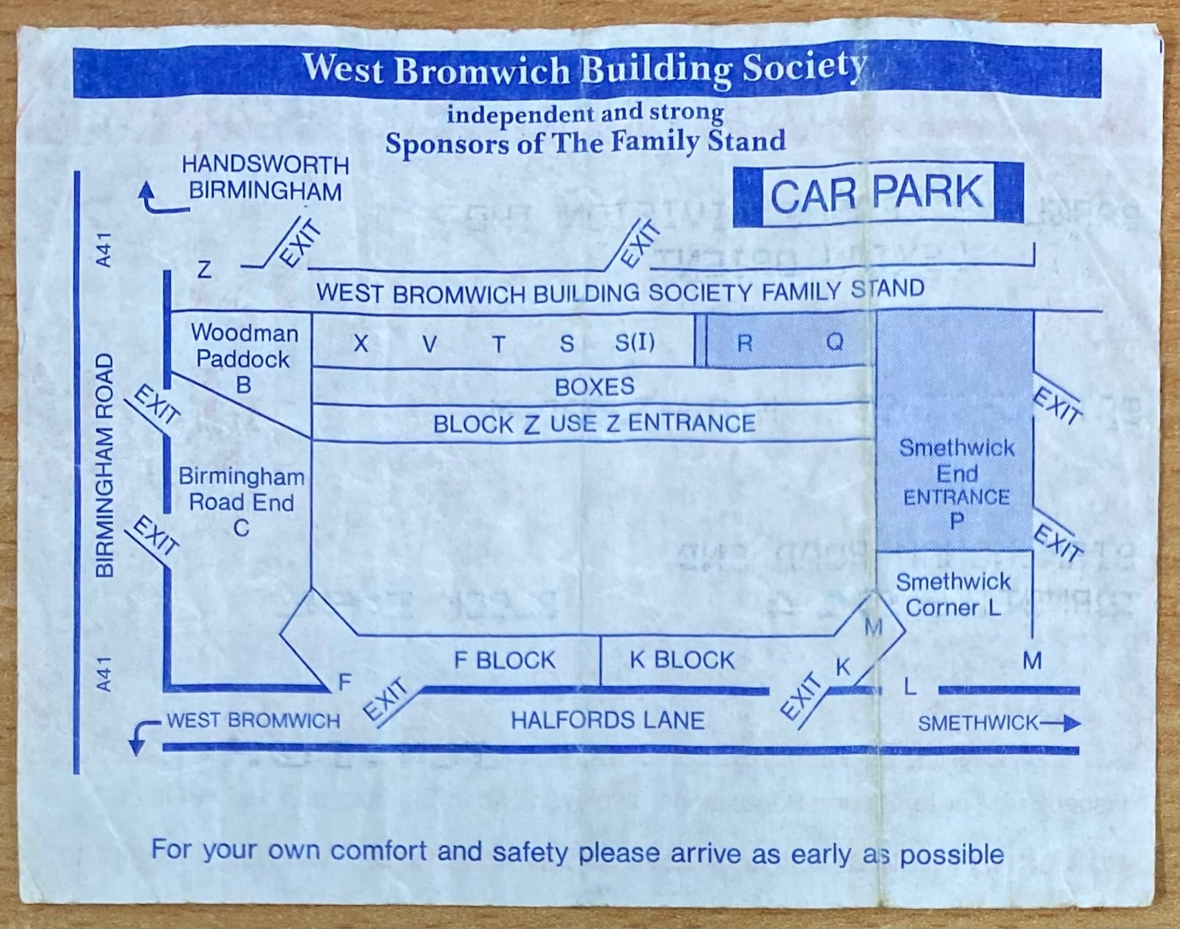1992/93 ORIGINAL DIVISION 2 TICKET WEST BROMWICH ALBION V LEYTON ORIENT