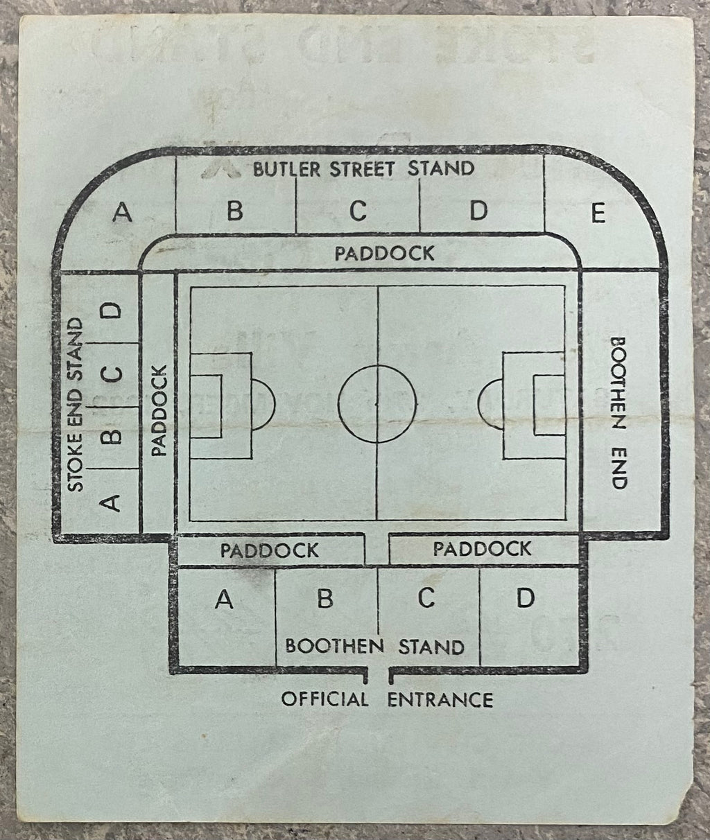 1982/83 ORIGINAL DIVISION 1 TICKET STOKE CITY V ASTON VILLA