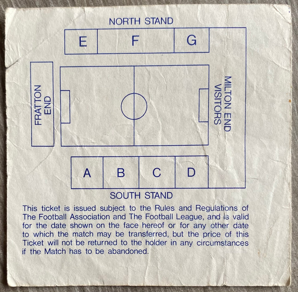 1990/91 ORIGINAL DIVISION 2 TICKET PORTSMOUTH V CHARLTON ATHLETIC