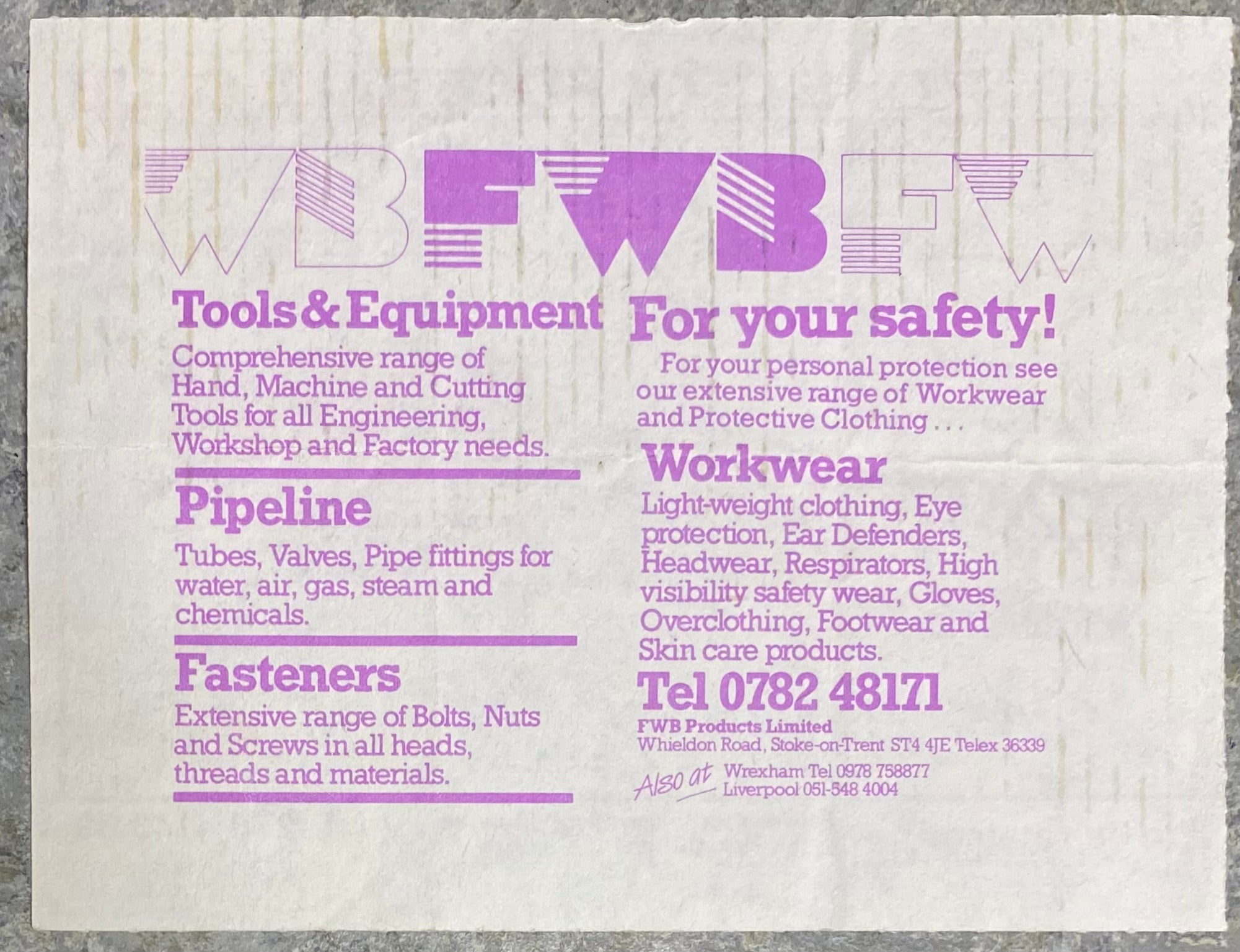 1985/86 ORIGINAL DIVISION TWO TICKET STOKE CITY V LEEDS UNITED