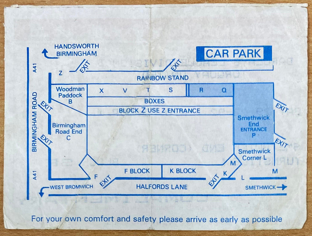 1991/92 ORIGINAL DIVISION 3 TICKET WEST BROMWICH ALBION V TORQUAY UNITED