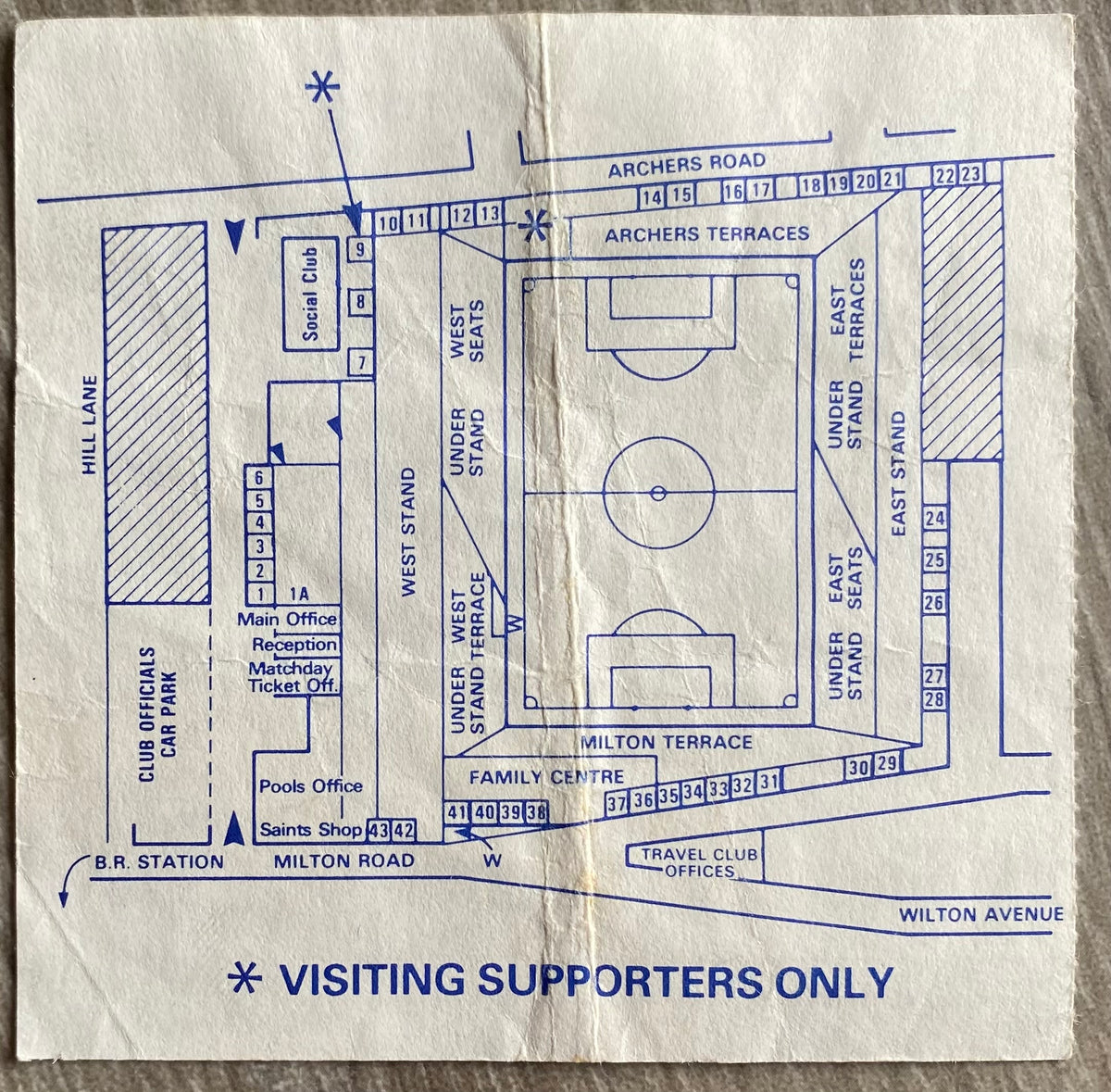 1989/90 ORIGINAL LITTLEWOODS CUP 3RD ROUND TICKET SOUTHAMPTON V CHARLTON ATHLETIC
