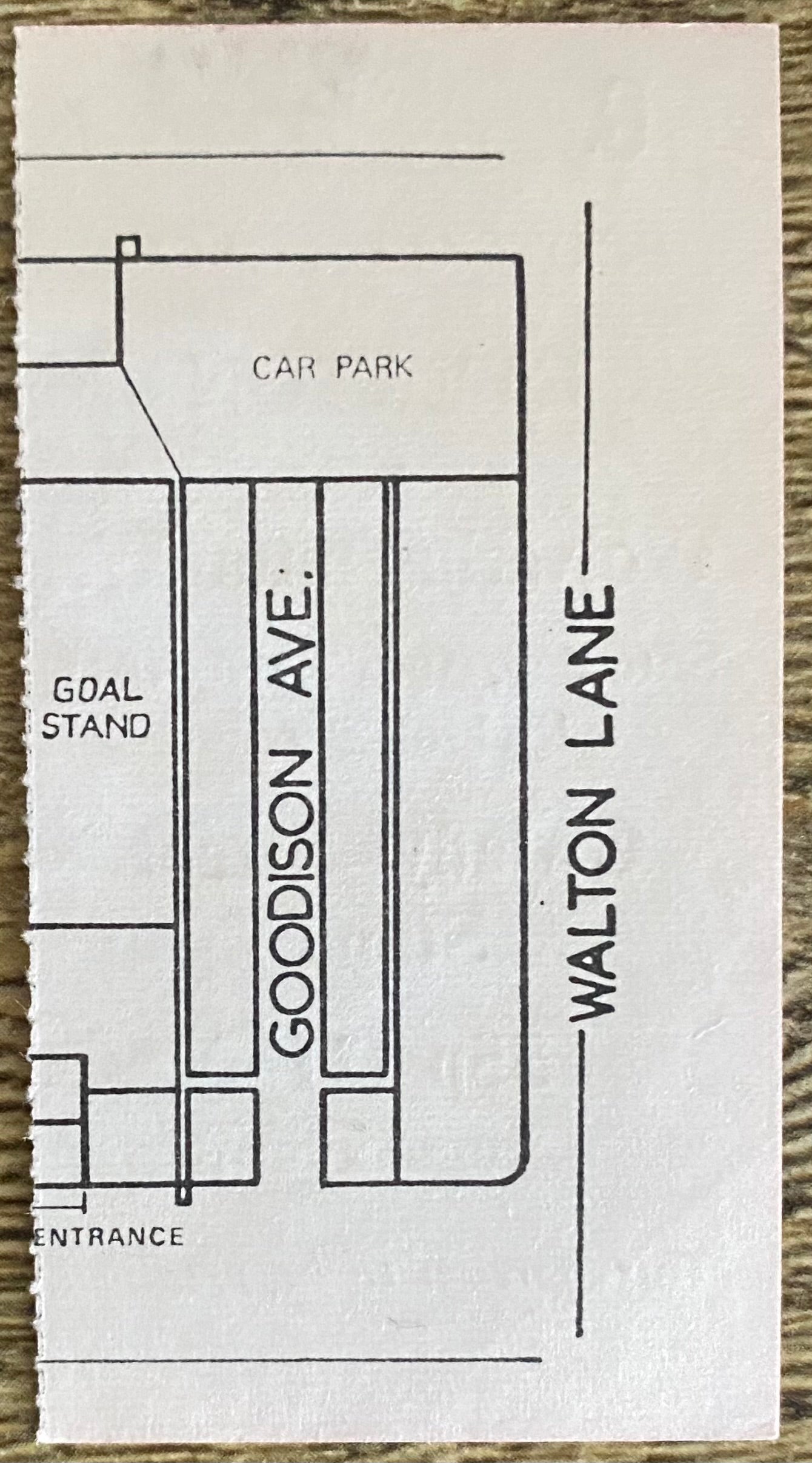 1970/71 ORIGINAL DIVISION ONE TICKET EVERTON V WOLVERHAMPTON WANDERERS