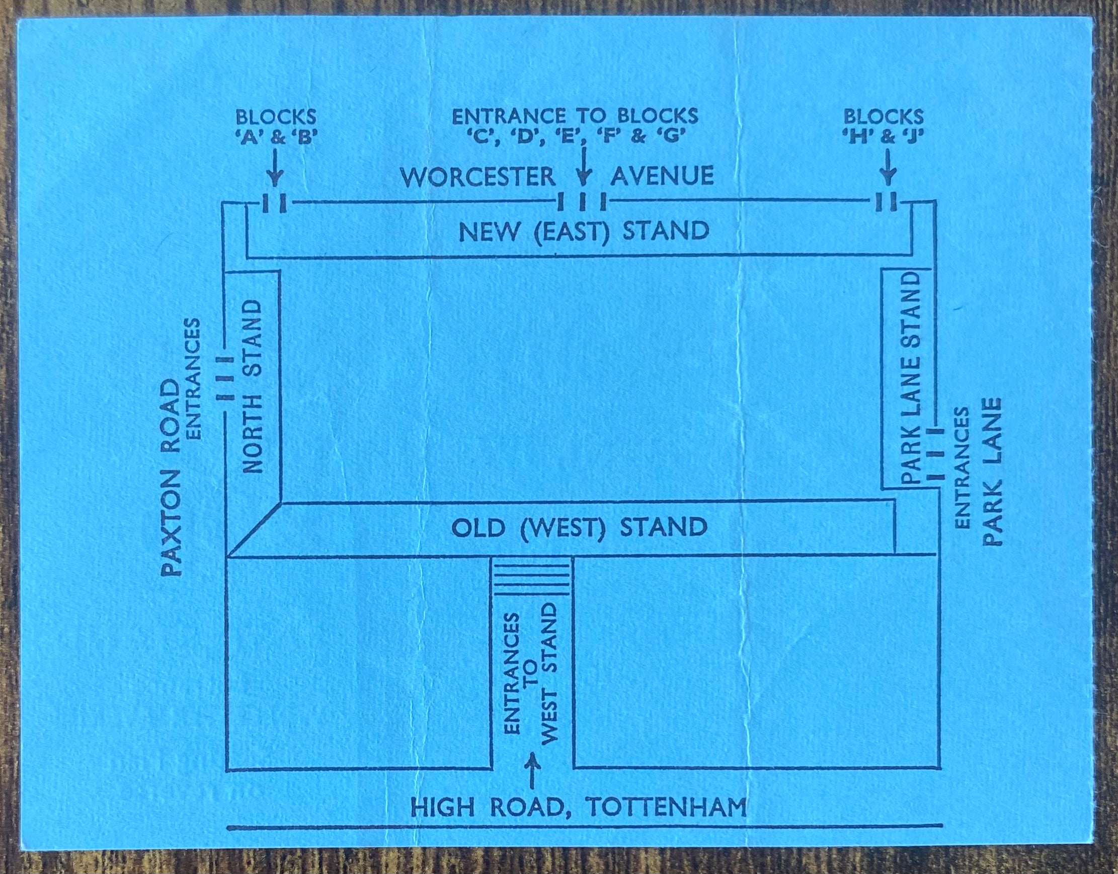 1972/73 ORIGINAL DIVISION ONE TICKET TOTTENHAM HOTSPUR V LEICESTER CITY