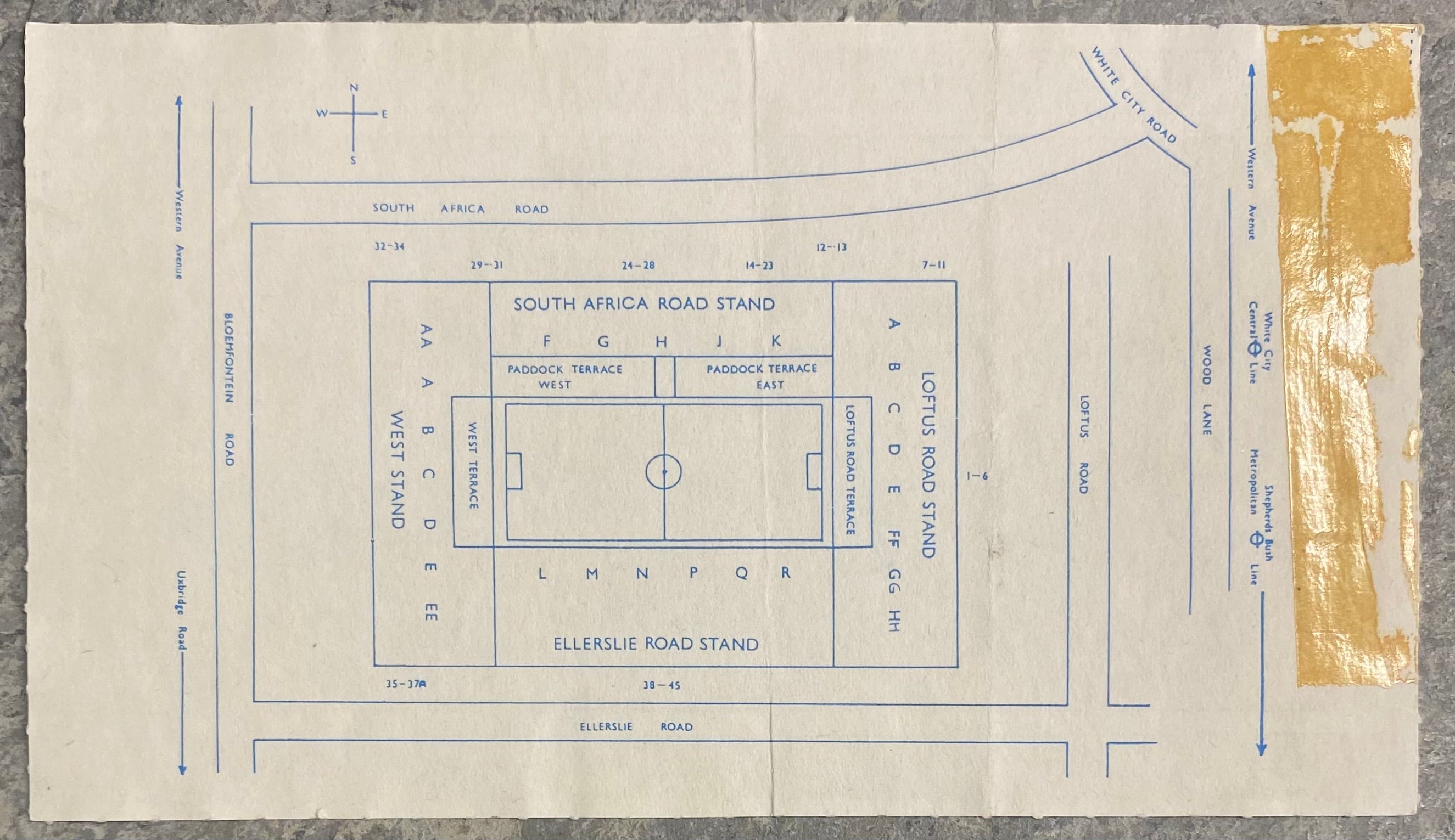 1988/89 ORIGINAL DIVISION ONE TICKET QUEENS PARK RANGERS V ARSENAL