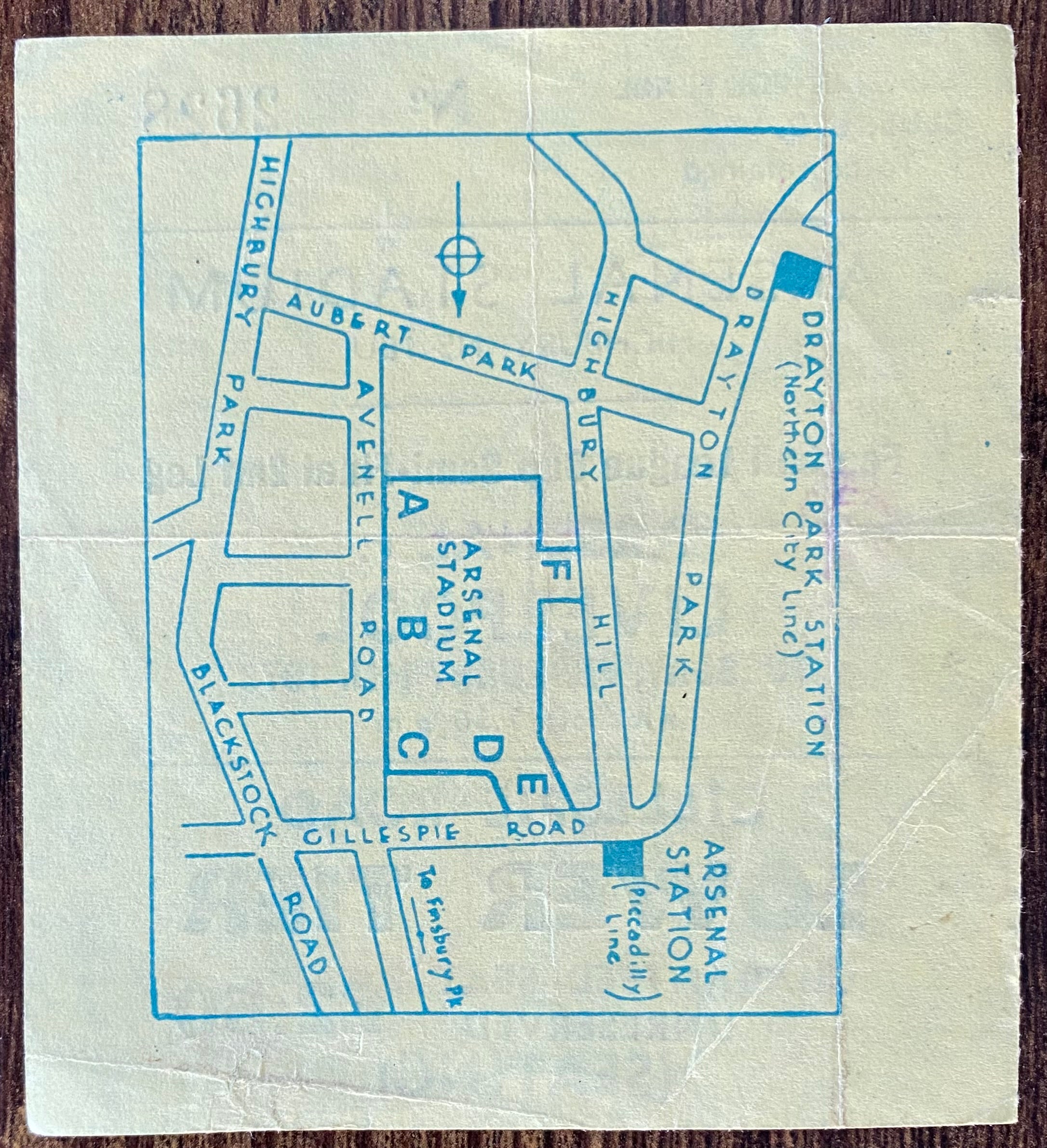 1977/78 ORIGINAL FOOTBALL LEAGUE CUP SEMI FINAL 2ND LEG TICKET ARSENAL V LIVERPOOL