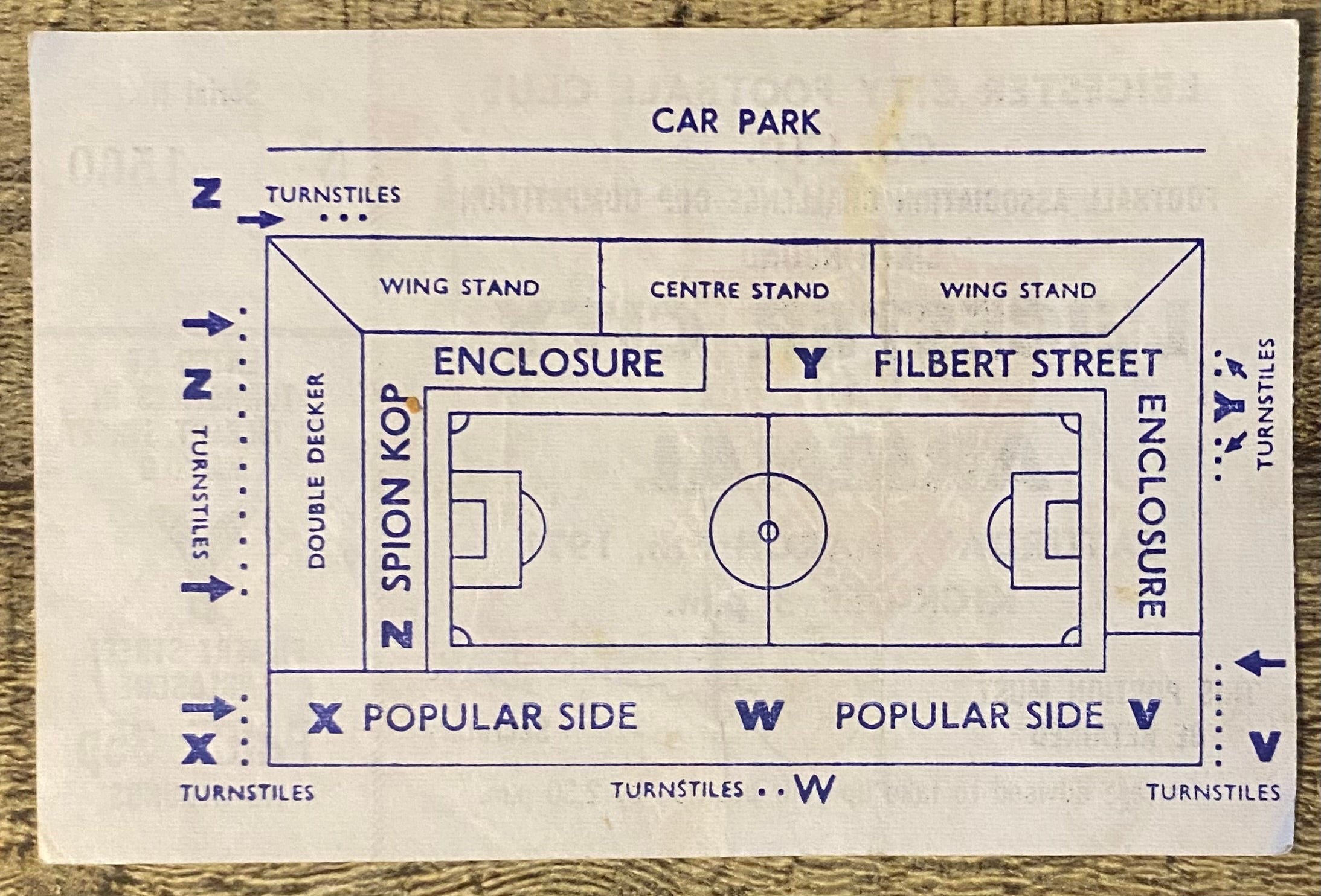 1970/71 ORIGINAL FA CUP 6TH ROUND TICKET LEICESTER CITY V ARSENAL