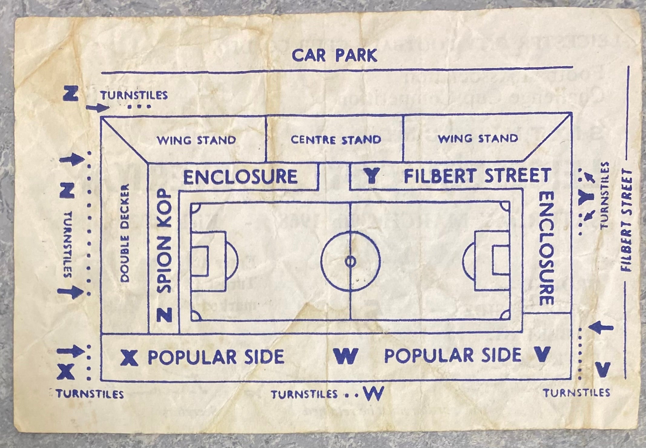 1967/68 ORIGINAL FA CUP 6TH ROUND TICKET LEICESTER CITY V EVERTON