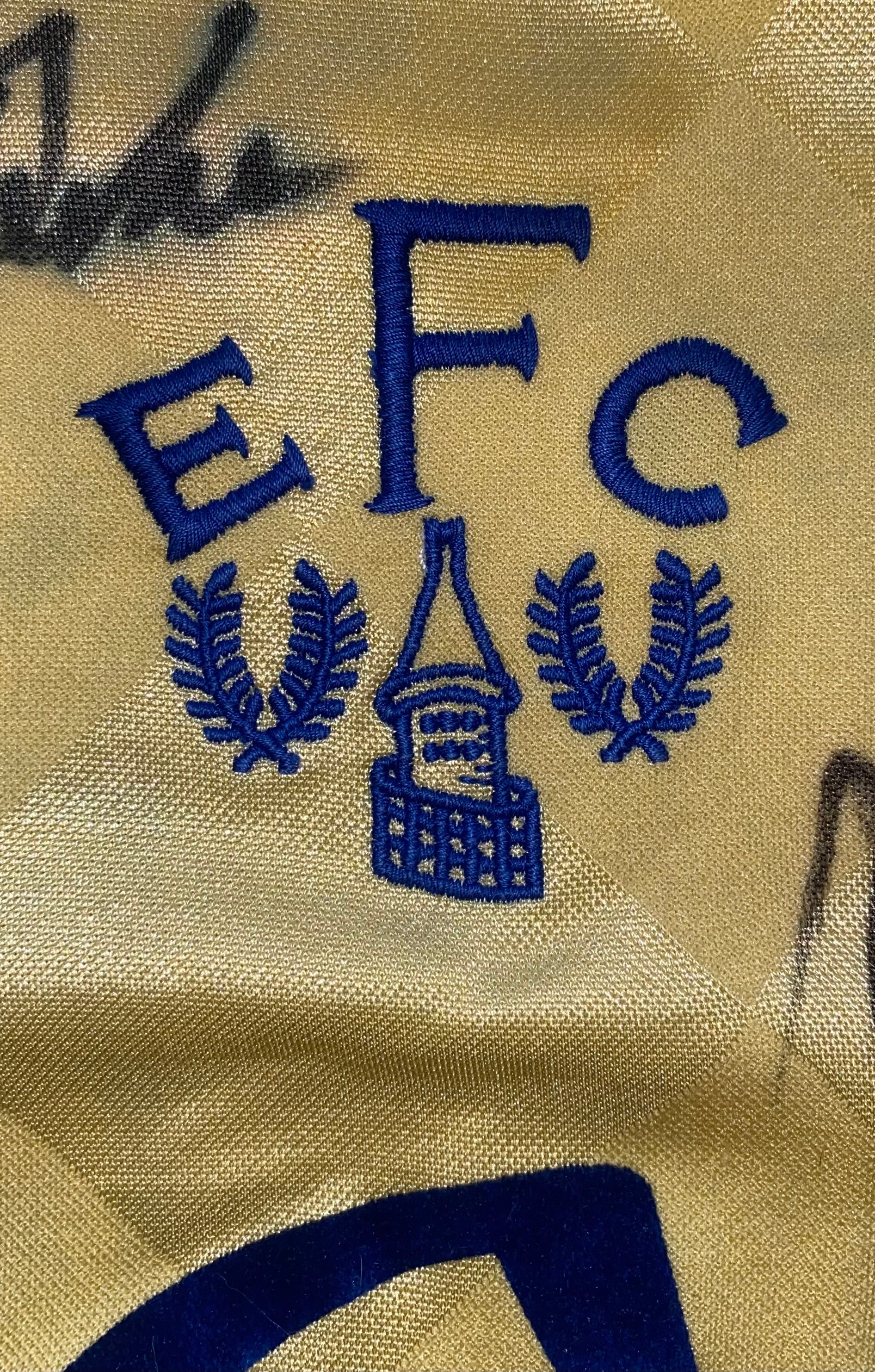 1986/87 EVERTON MATCH WORN AWAY SHIRT (VAN DEN HAUWE #3)