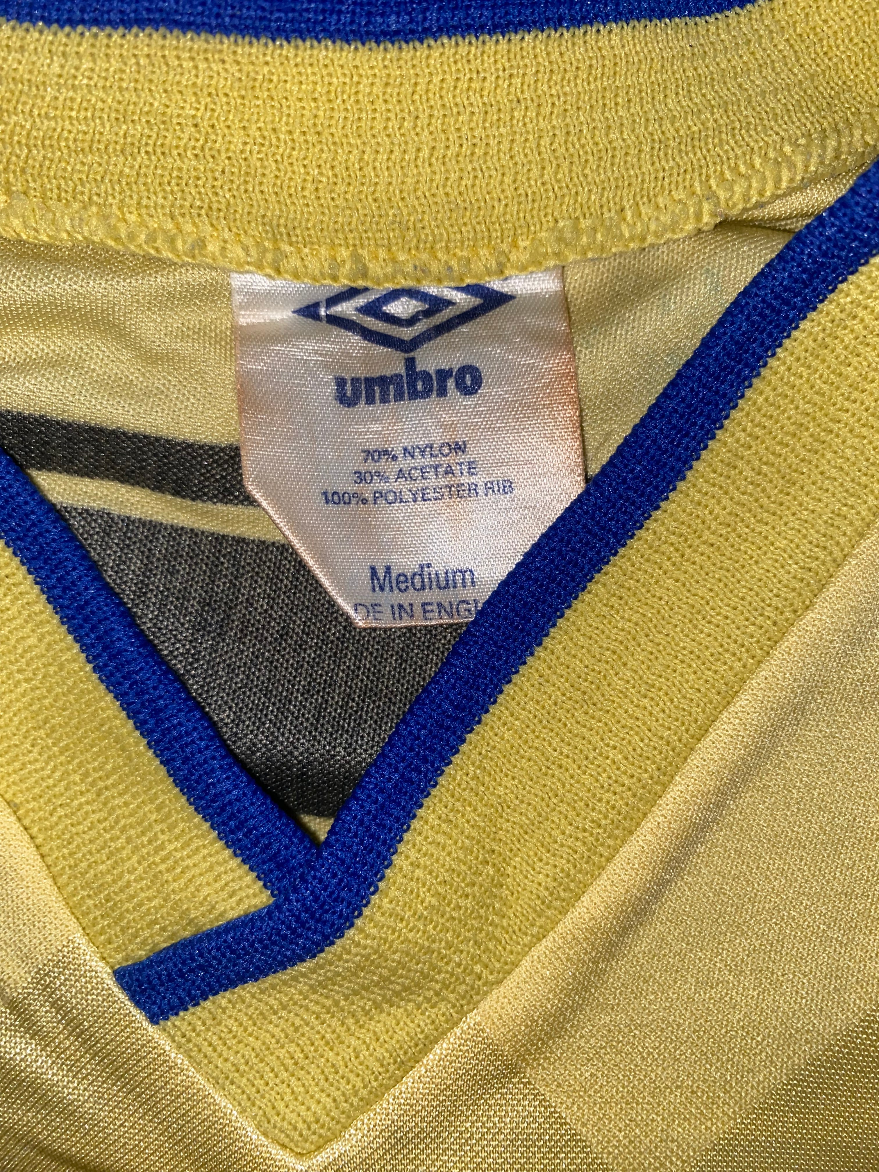 1986/87 EVERTON MATCH WORN AWAY SHIRT (VAN DEN HAUWE #3)