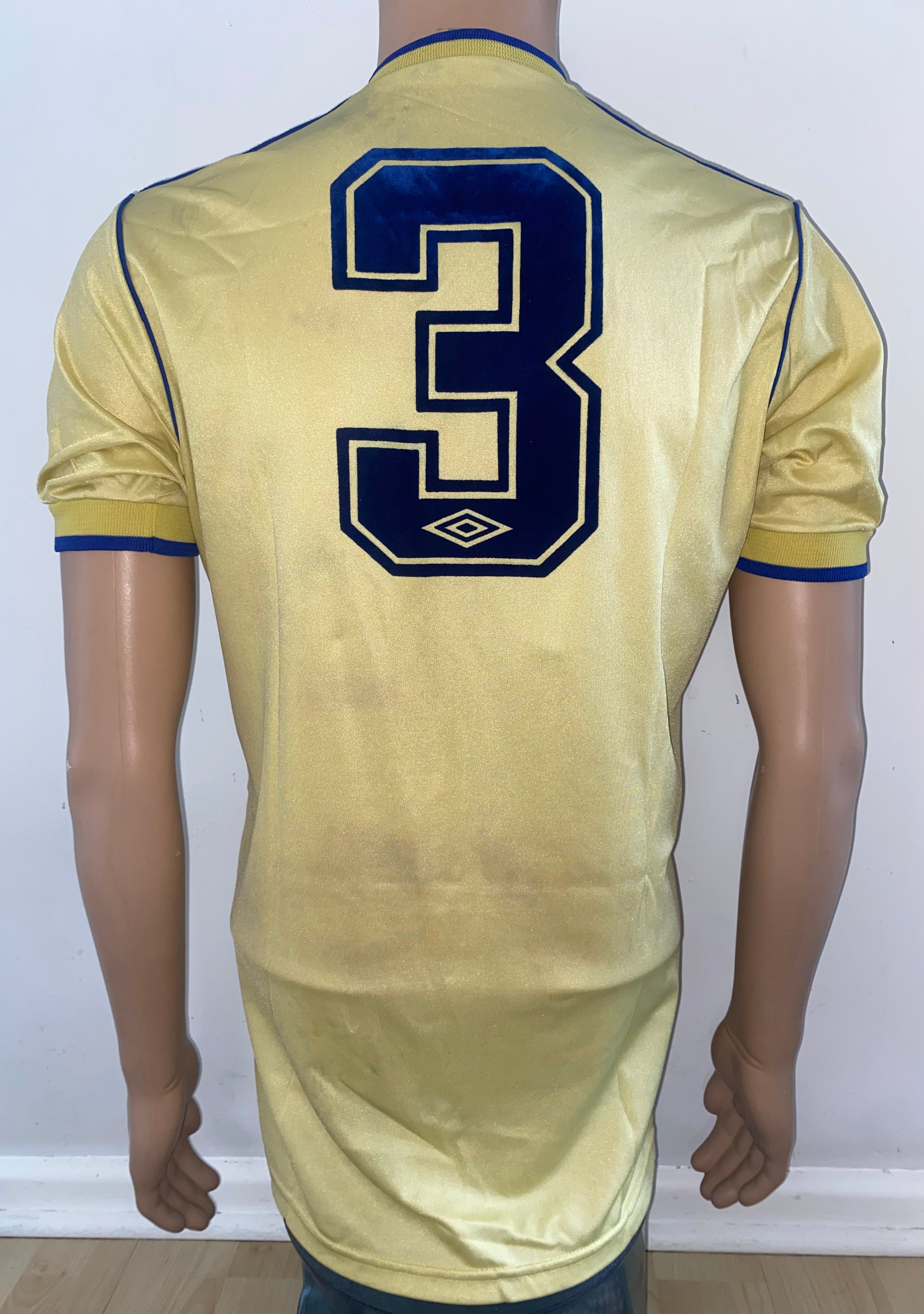 1986/87 EVERTON MATCH WORN AWAY SHIRT (VAN DEN HAUWE #3)