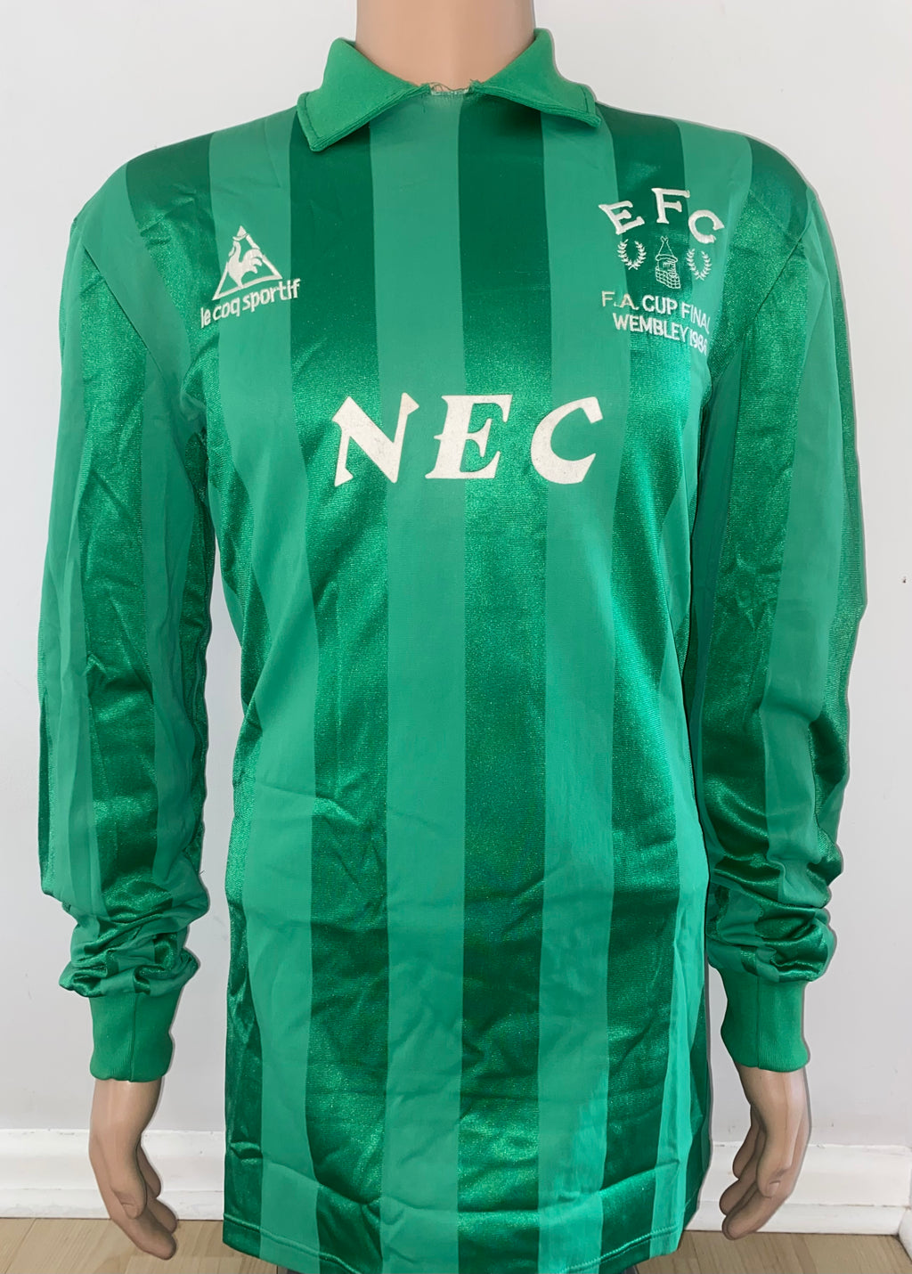 1986 FA CUP FINAL MATCH WORN GOALKEEPERS SHIRT WORN BY BOBBY MIMMS EVERTON v LIVERPOOL