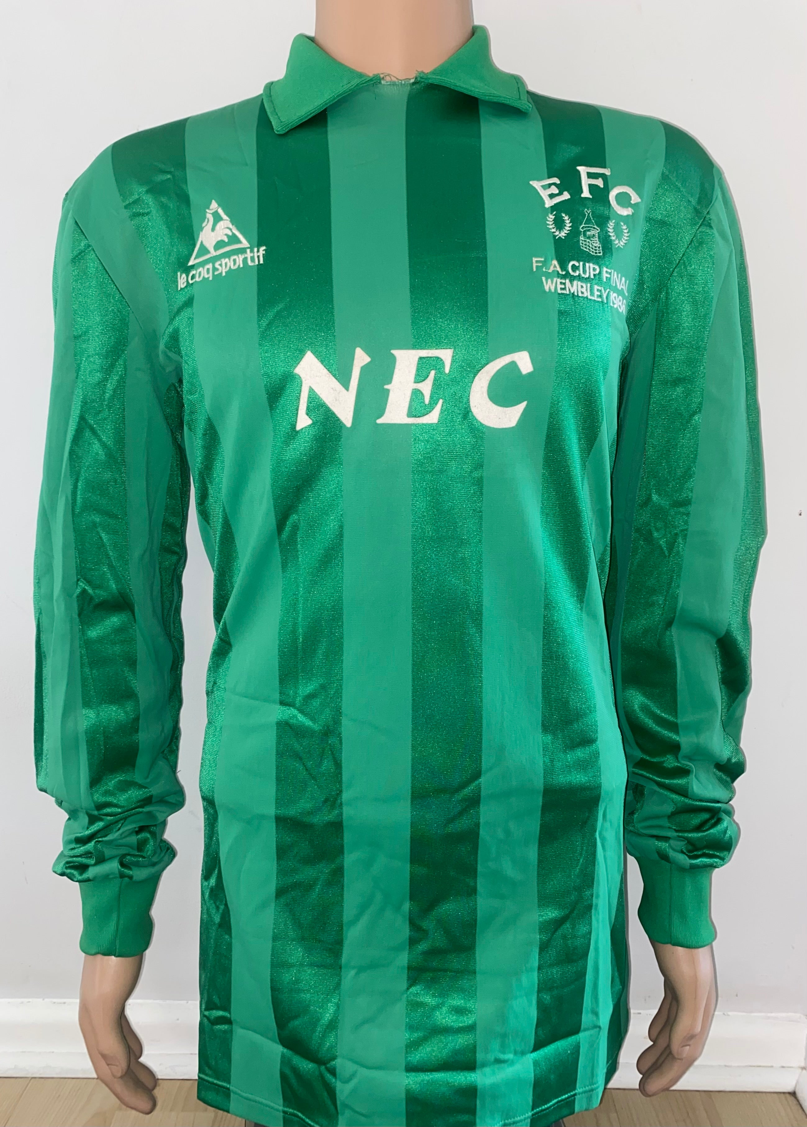 1986 FA CUP FINAL MATCH WORN GOALKEEPERS SHIRT WORN BY BOBBY MIMMS EVERTON v LIVERPOOL