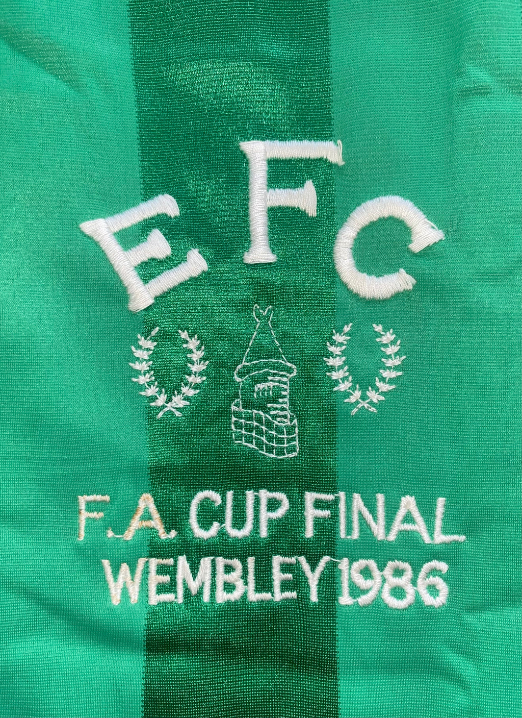 1986 FA CUP FINAL MATCH WORN GOALKEEPERS SHIRT WORN BY BOBBY MIMMS EVERTON v LIVERPOOL