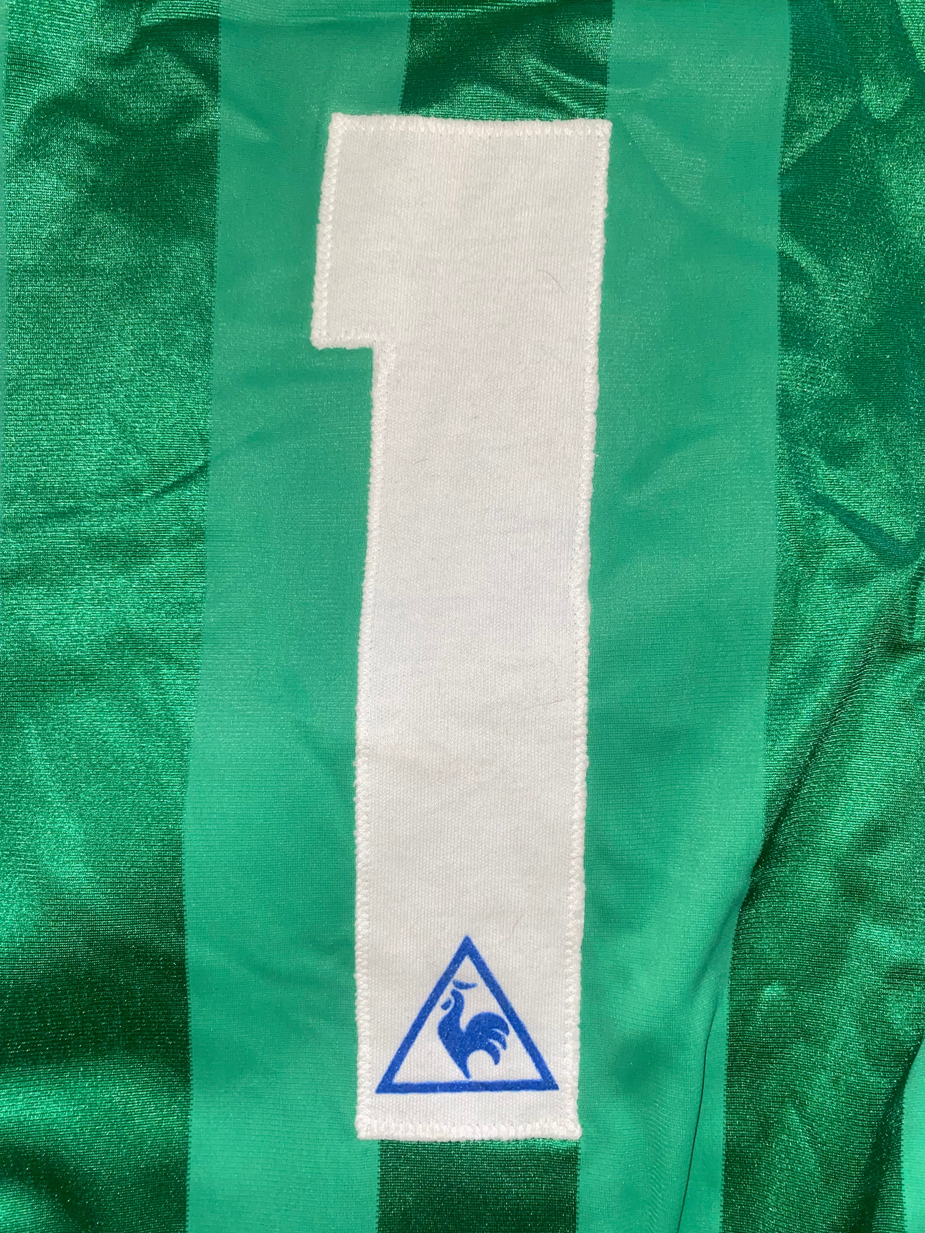 1986 FA CUP FINAL MATCH WORN GOALKEEPERS SHIRT WORN BY BOBBY MIMMS EVERTON v LIVERPOOL