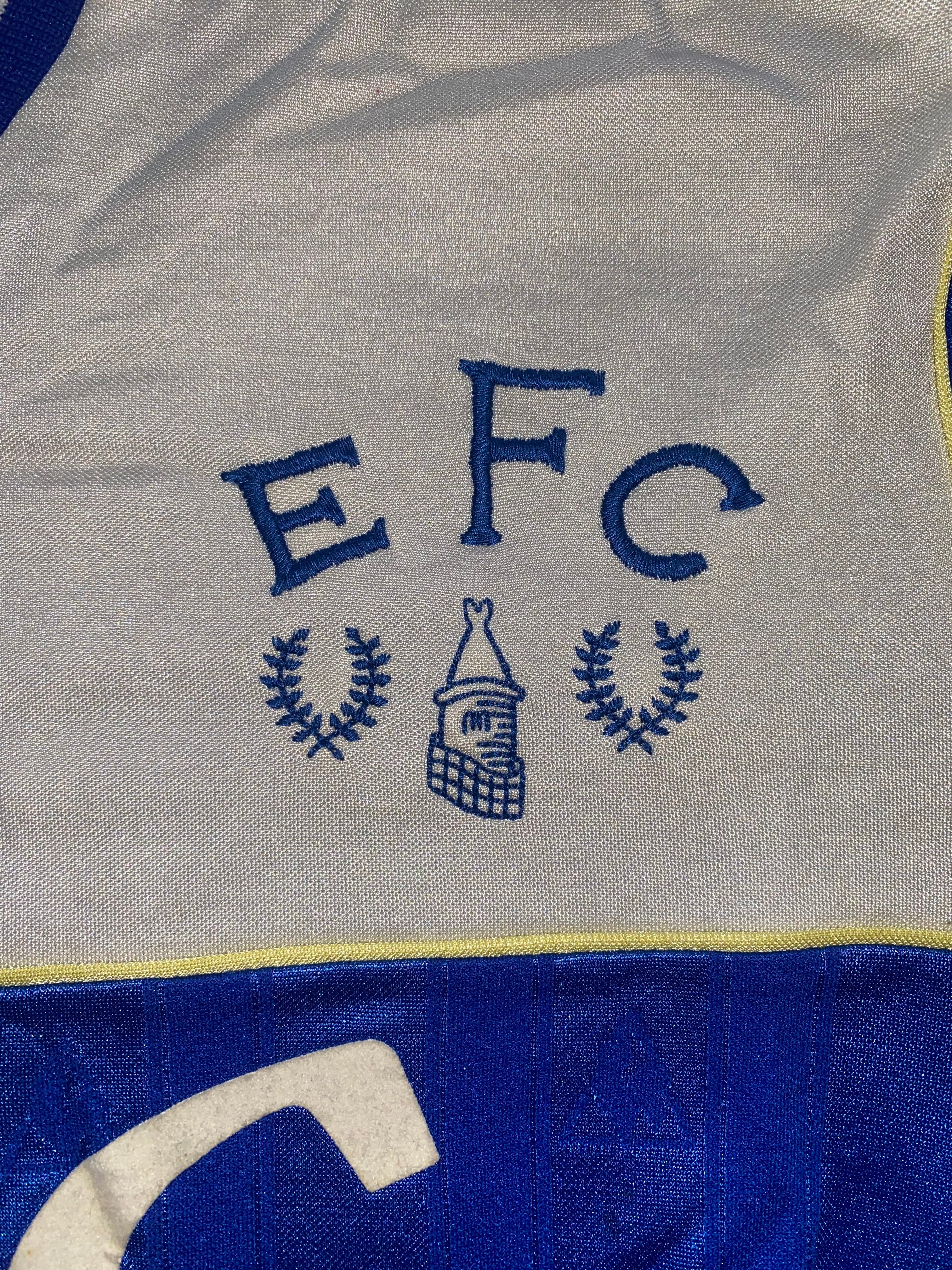1985/86 EVERTON MATCH WORN LE COQ SPORTIF HOME SHIRT #12