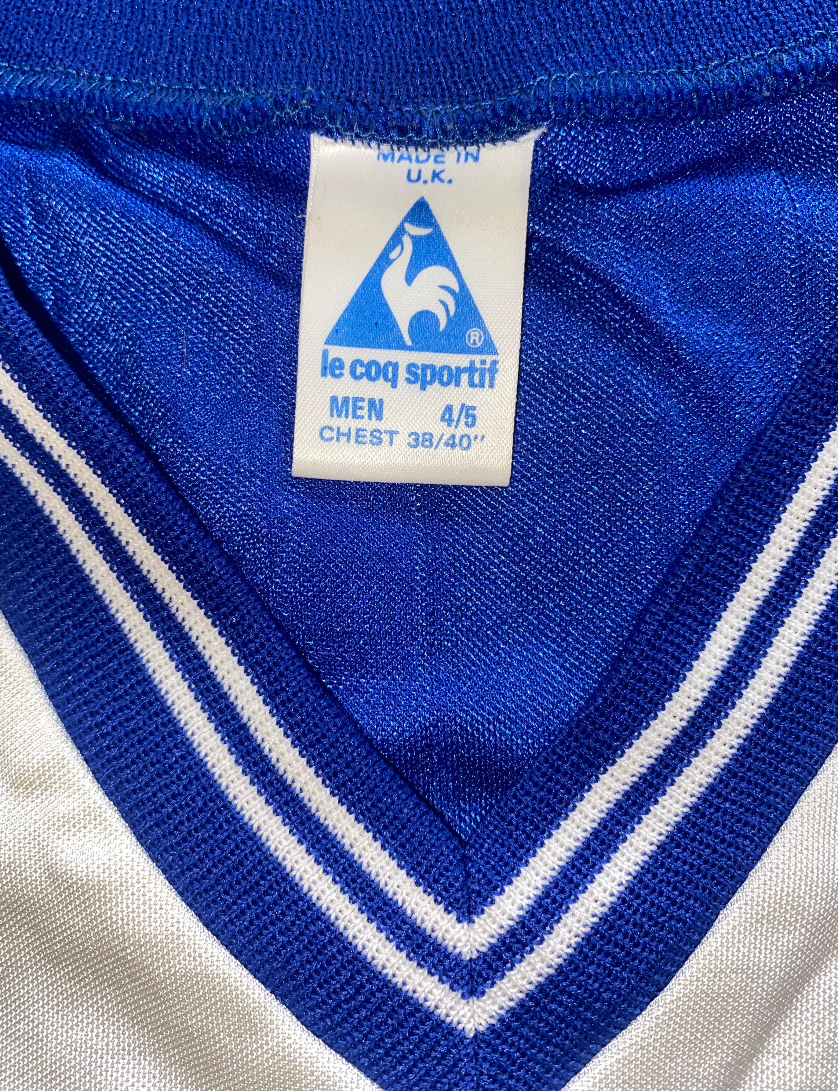 1985/86 EVERTON MATCH WORN LE COQ SPORTIF HOME SHIRT #12