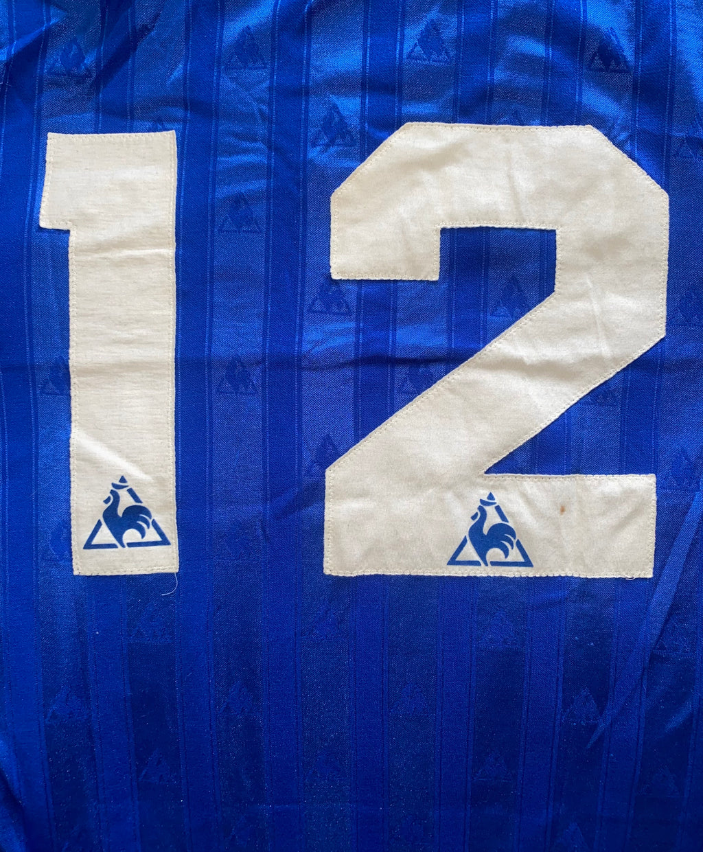 1985/86 EVERTON MATCH WORN LE COQ SPORTIF HOME SHIRT #12