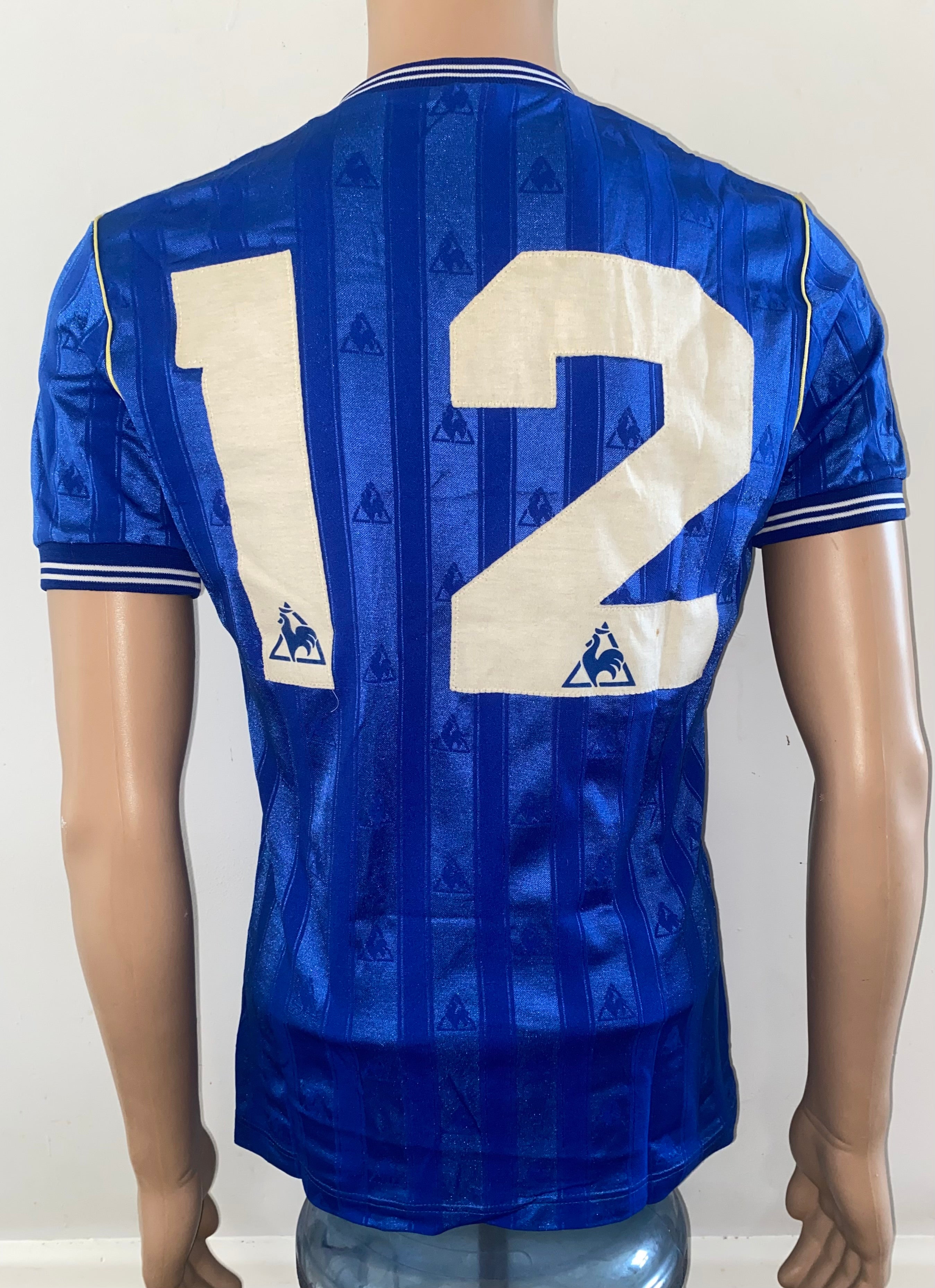 1985/86 EVERTON MATCH WORN LE COQ SPORTIF HOME SHIRT #12