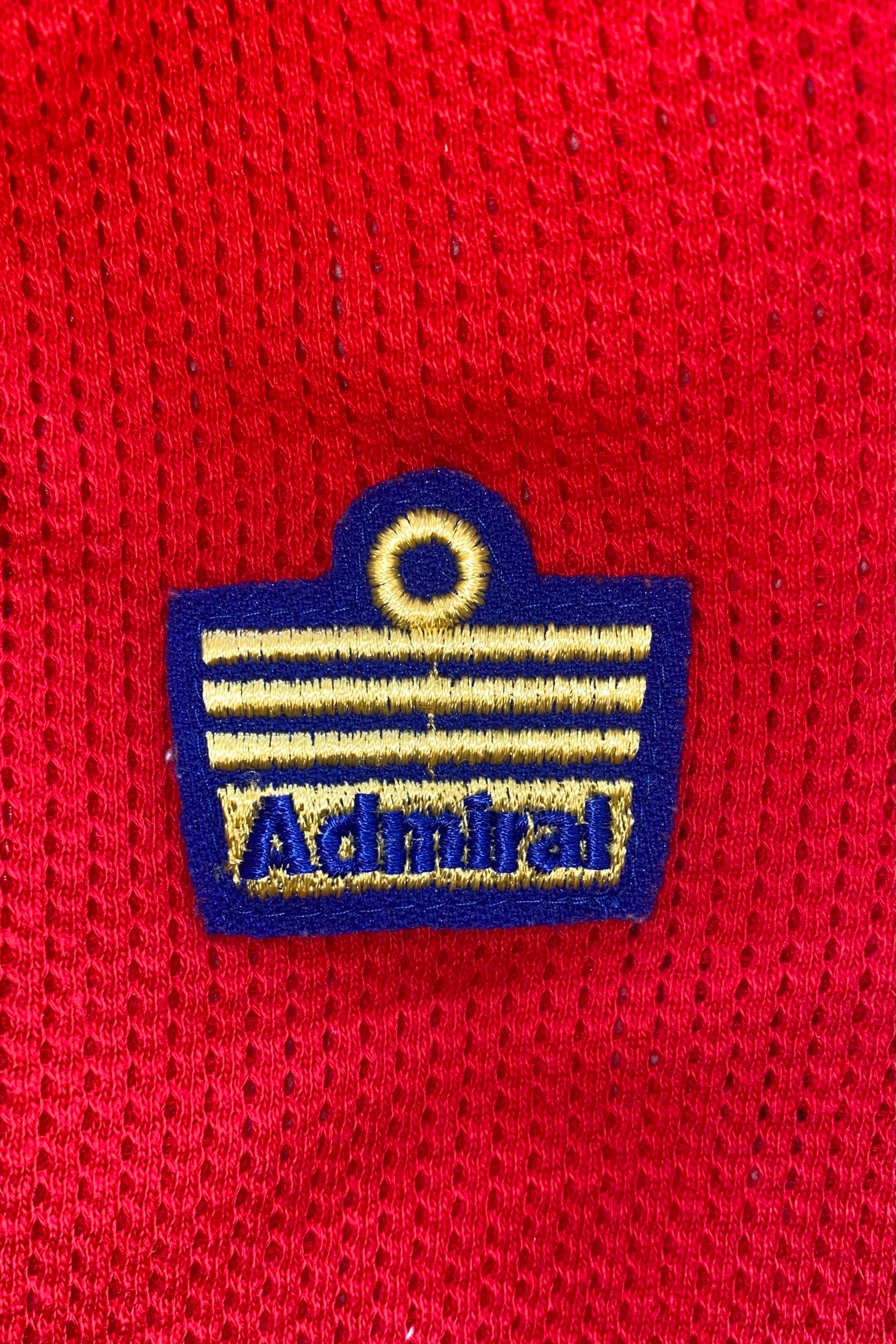 1978/79 ENGLAND MATCH WORN U18 AERTEX ADMIRAL AWAY SHIRT #12