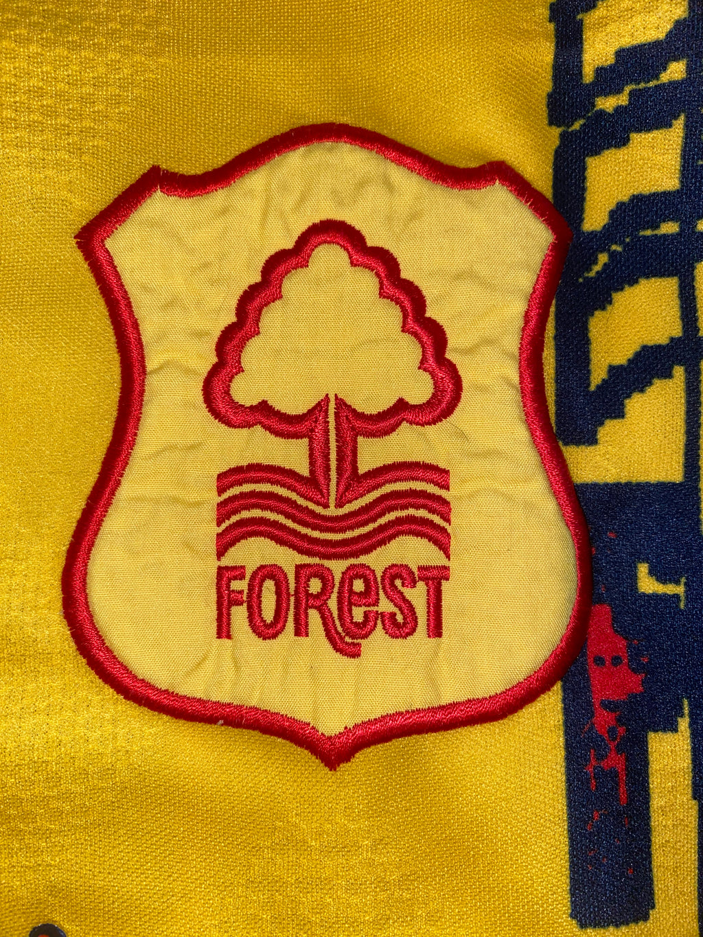 1994/95 NOTTINGHAM FOREST MATCH ISSUE AWAY SHIRT HAALAND 18