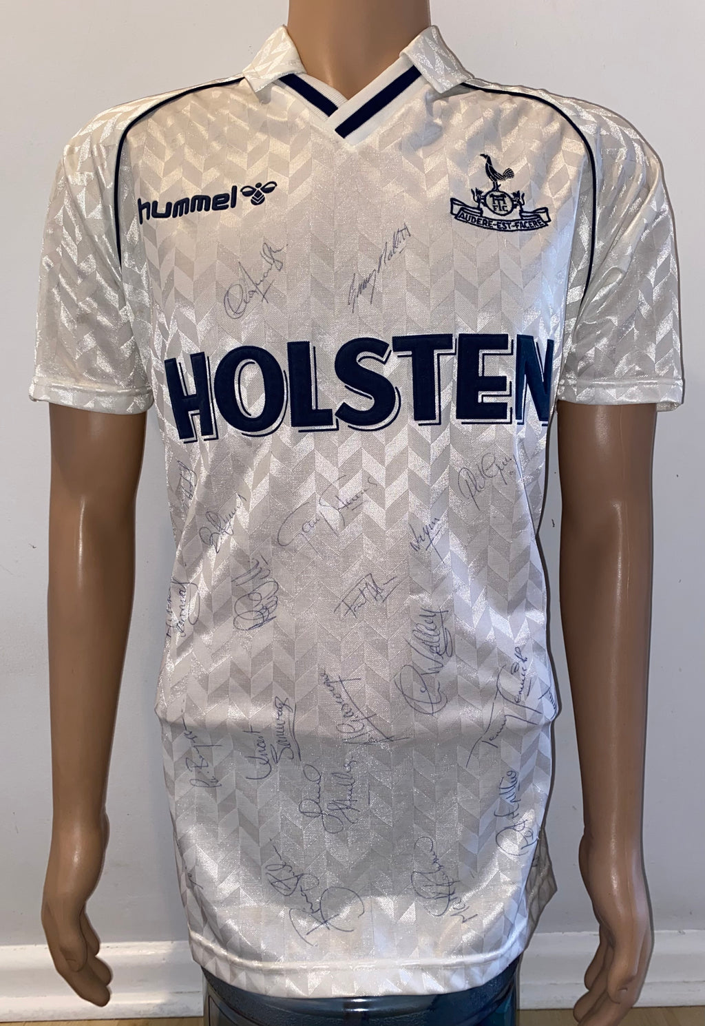 1988/89 TOTTENHAM HOTSPUR HUMMEL MATCH WORN HOME SHIRT #13