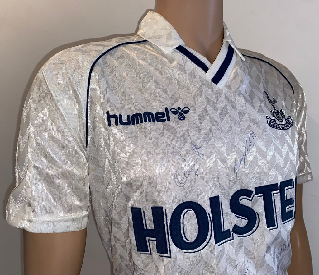 1988/89 TOTTENHAM HOTSPUR HUMMEL MATCH WORN HOME SHIRT #13