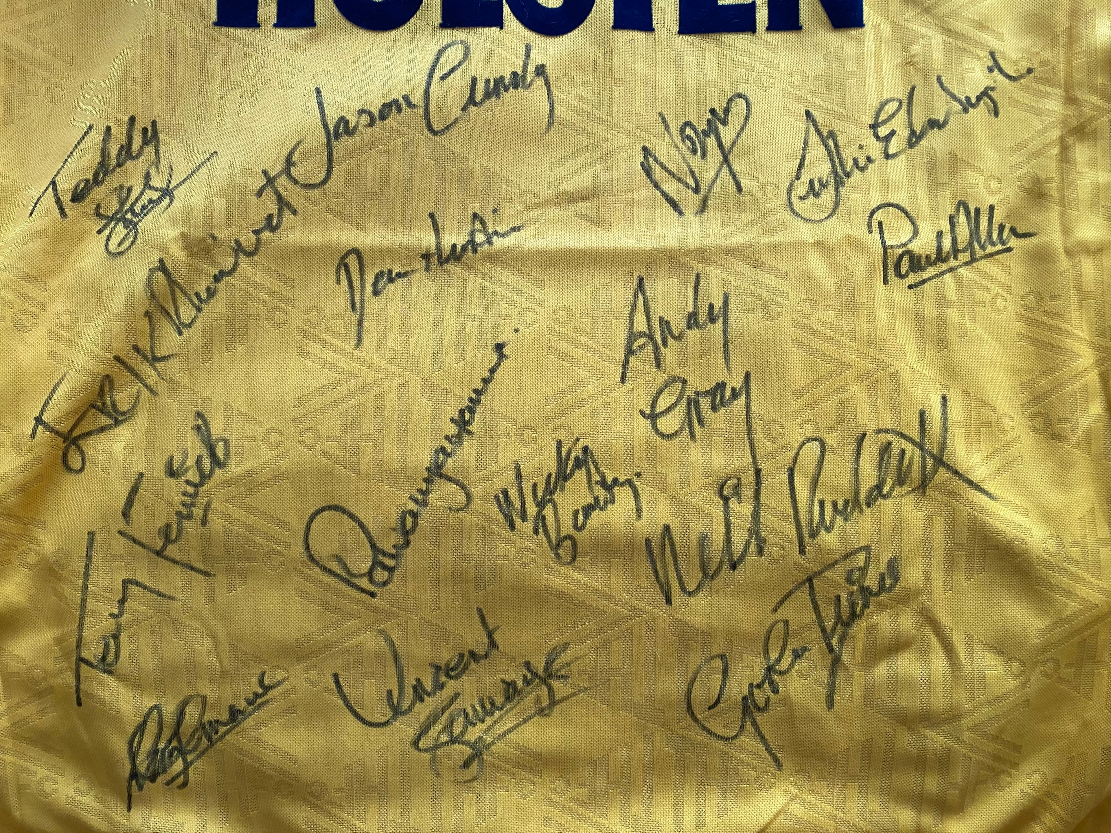 1991/92 TOTTENHAM HOTSPUR MATCH WORN AWAY SHIRT #13