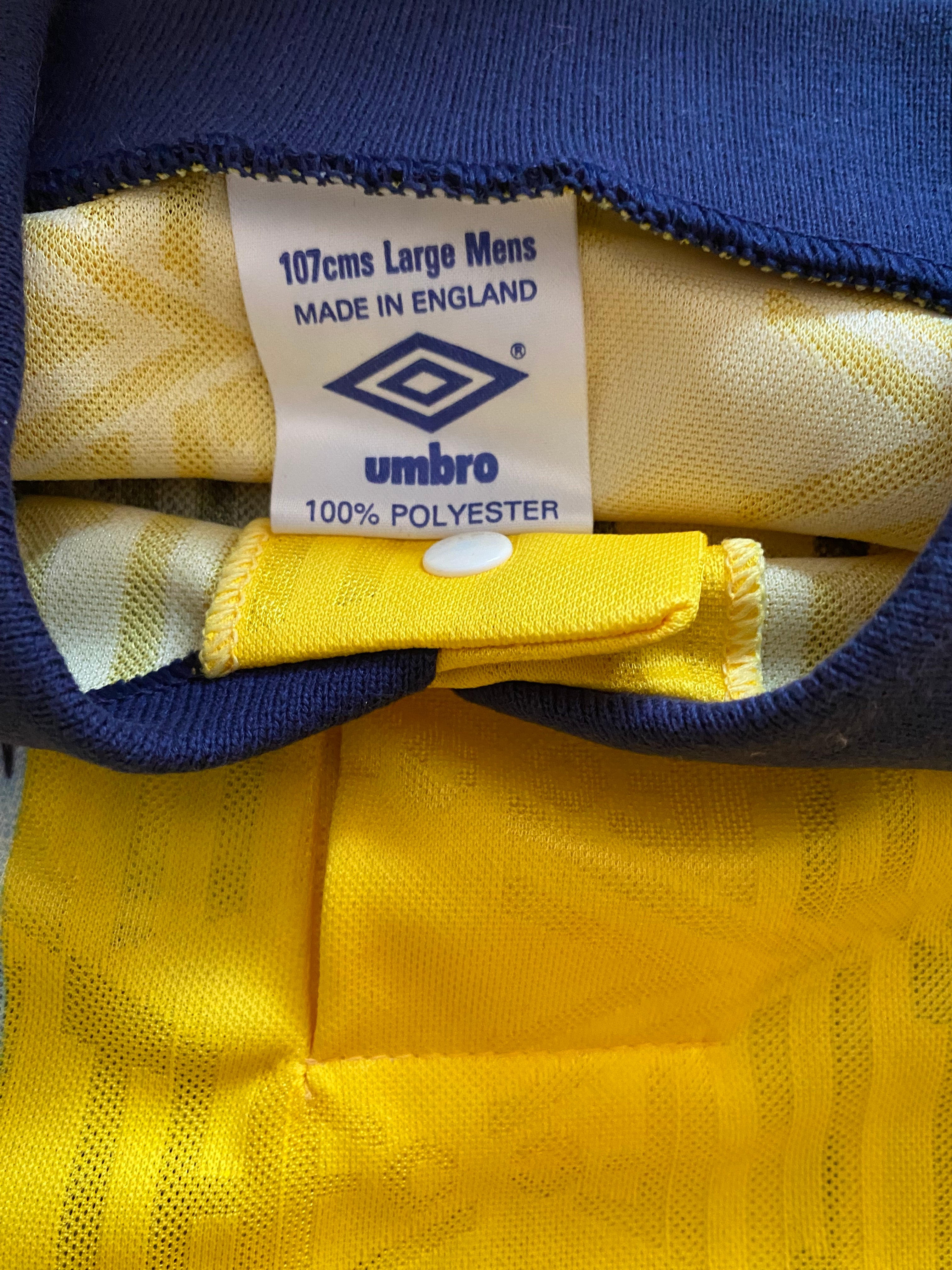 1991/92 TOTTENHAM HOTSPUR MATCH WORN AWAY SHIRT #13