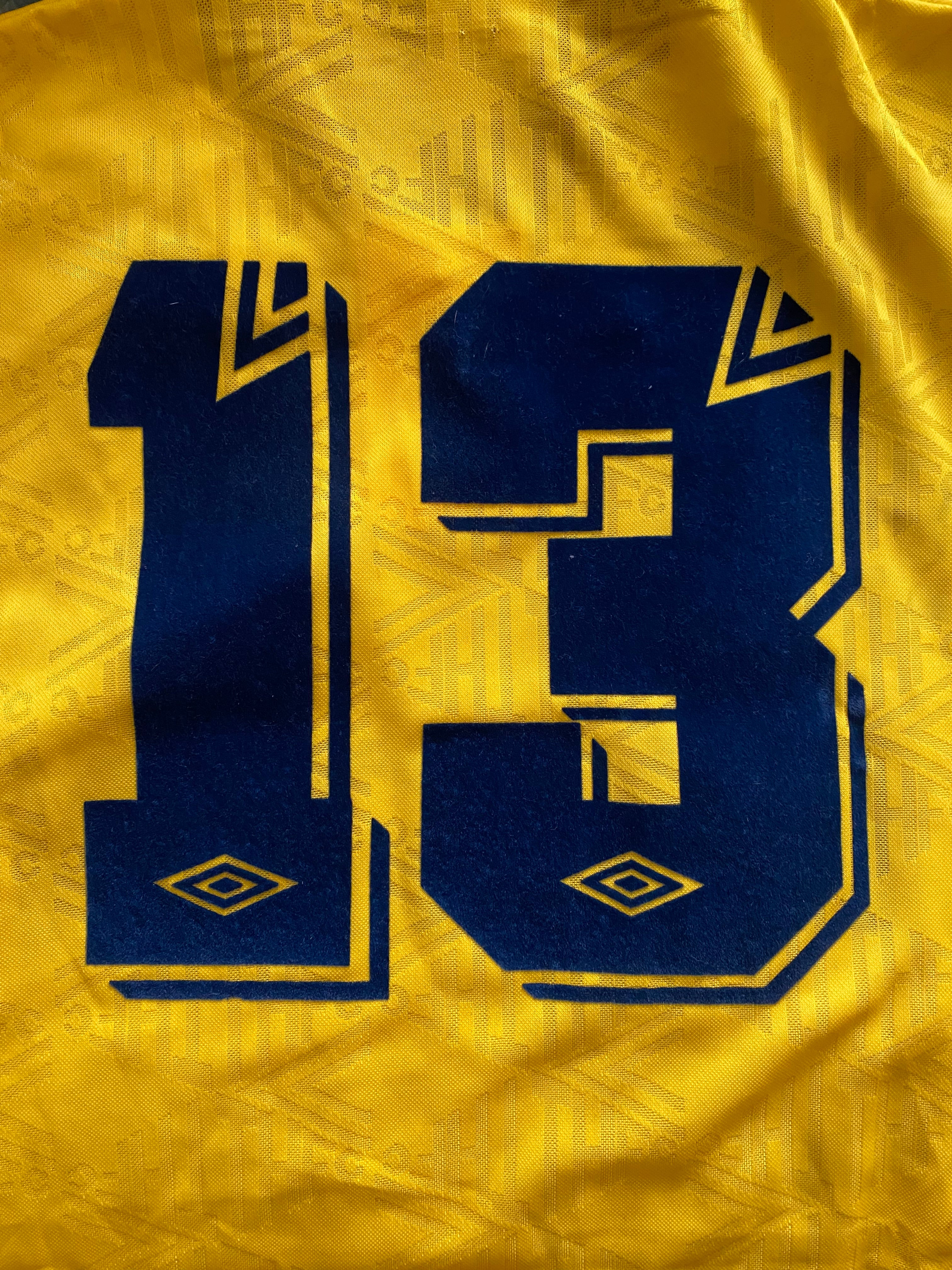 1991/92 TOTTENHAM HOTSPUR MATCH WORN AWAY SHIRT #13