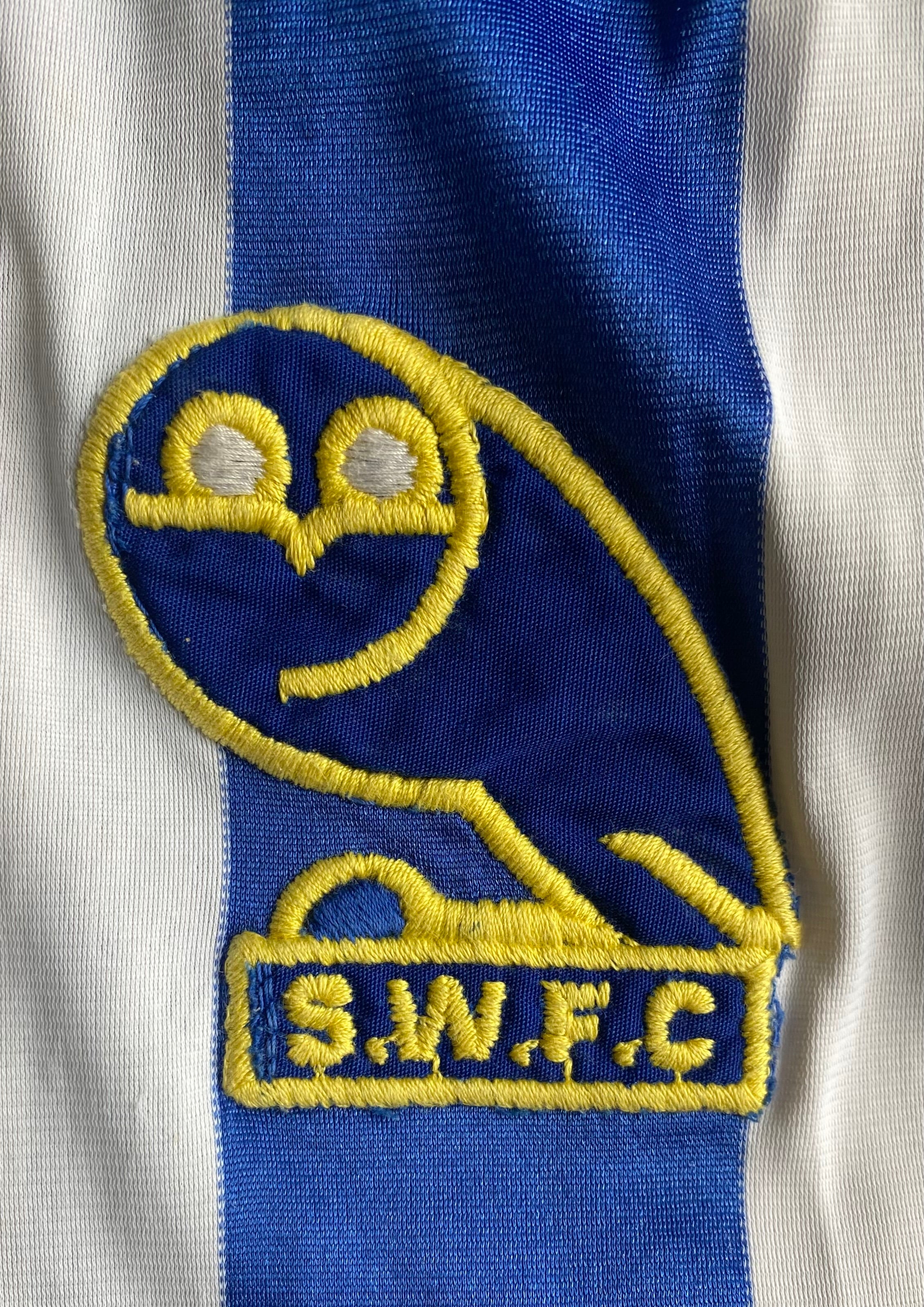 1984/85 SHEFFIELD WEDNESDAY MATCH WORN UMBRO HOME SHIRT #6