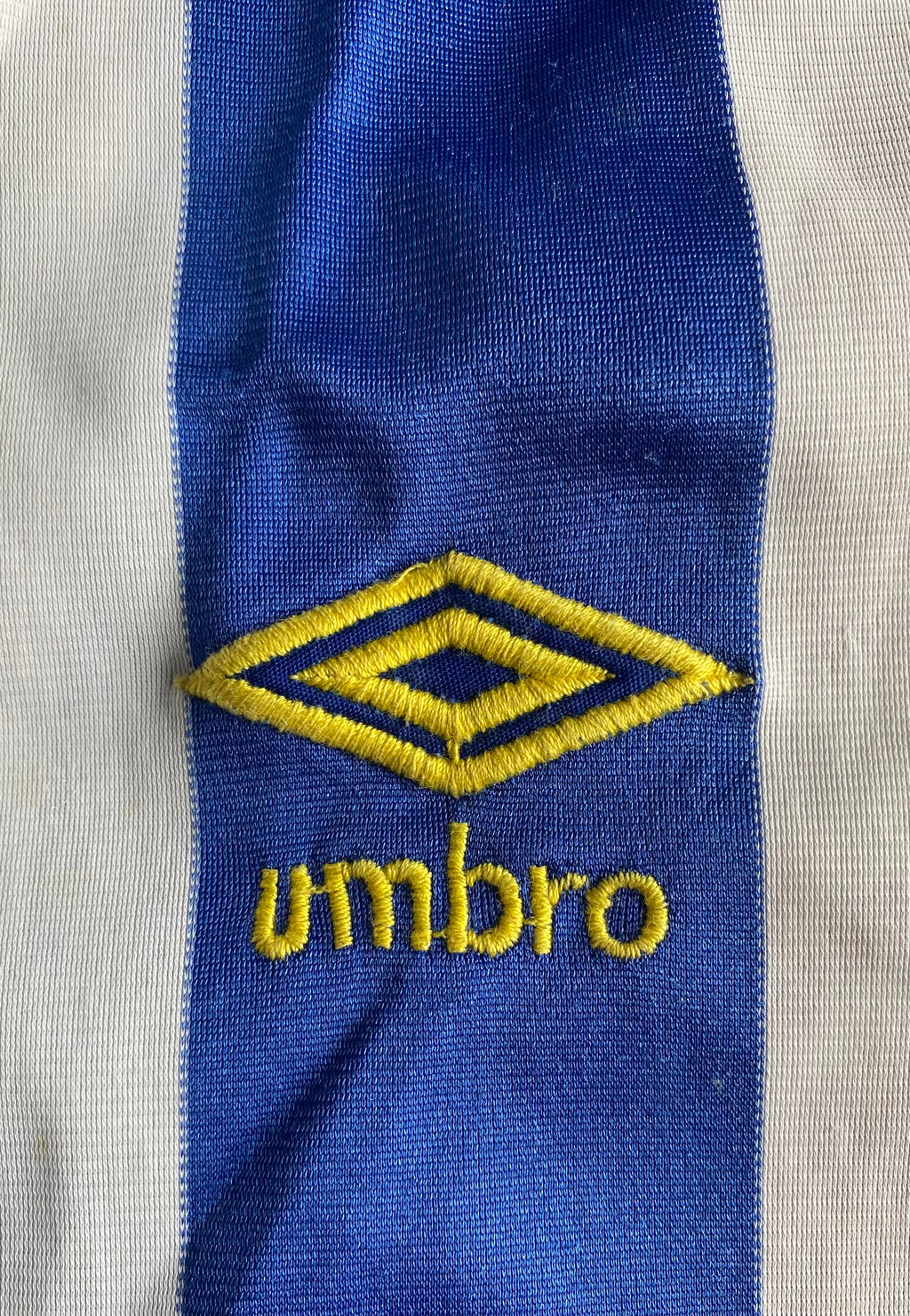 1984/85 SHEFFIELD WEDNESDAY MATCH WORN UMBRO HOME SHIRT #6
